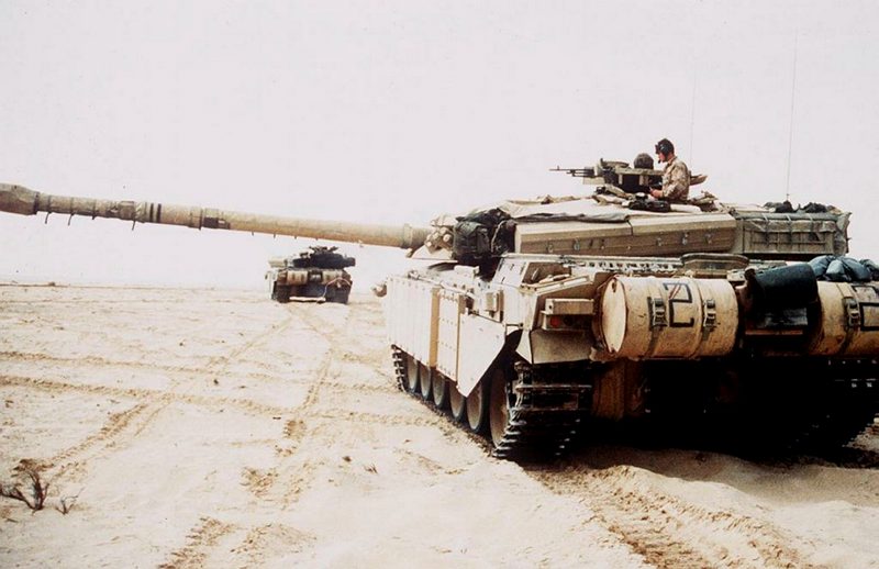 Gulf War Operation Desert Storm Challenger 1 main battle tanks CREDIT MOD