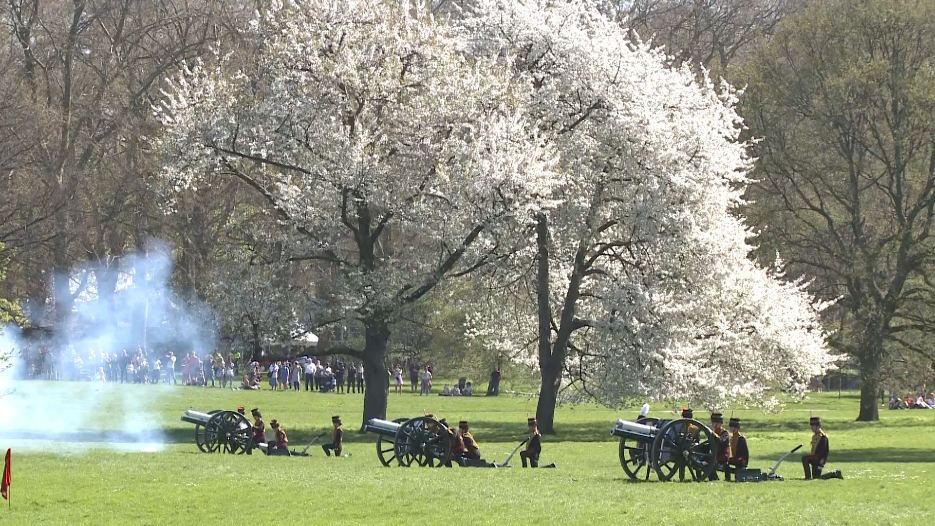 Gun Salute performed by The King’s Trop Royal Horse Artillery.