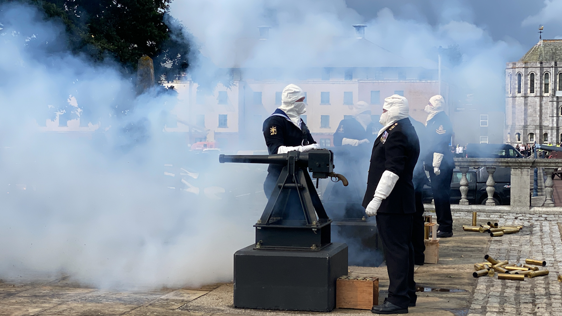 Gun salute taking place in Plymouth to mark the death of Queen Elizabeth II