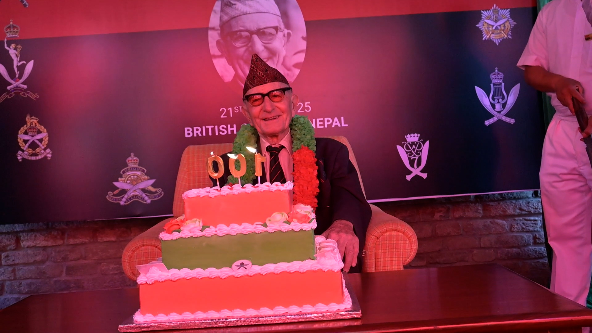 Lt Col J P Cross birthday CREDIT BFBS