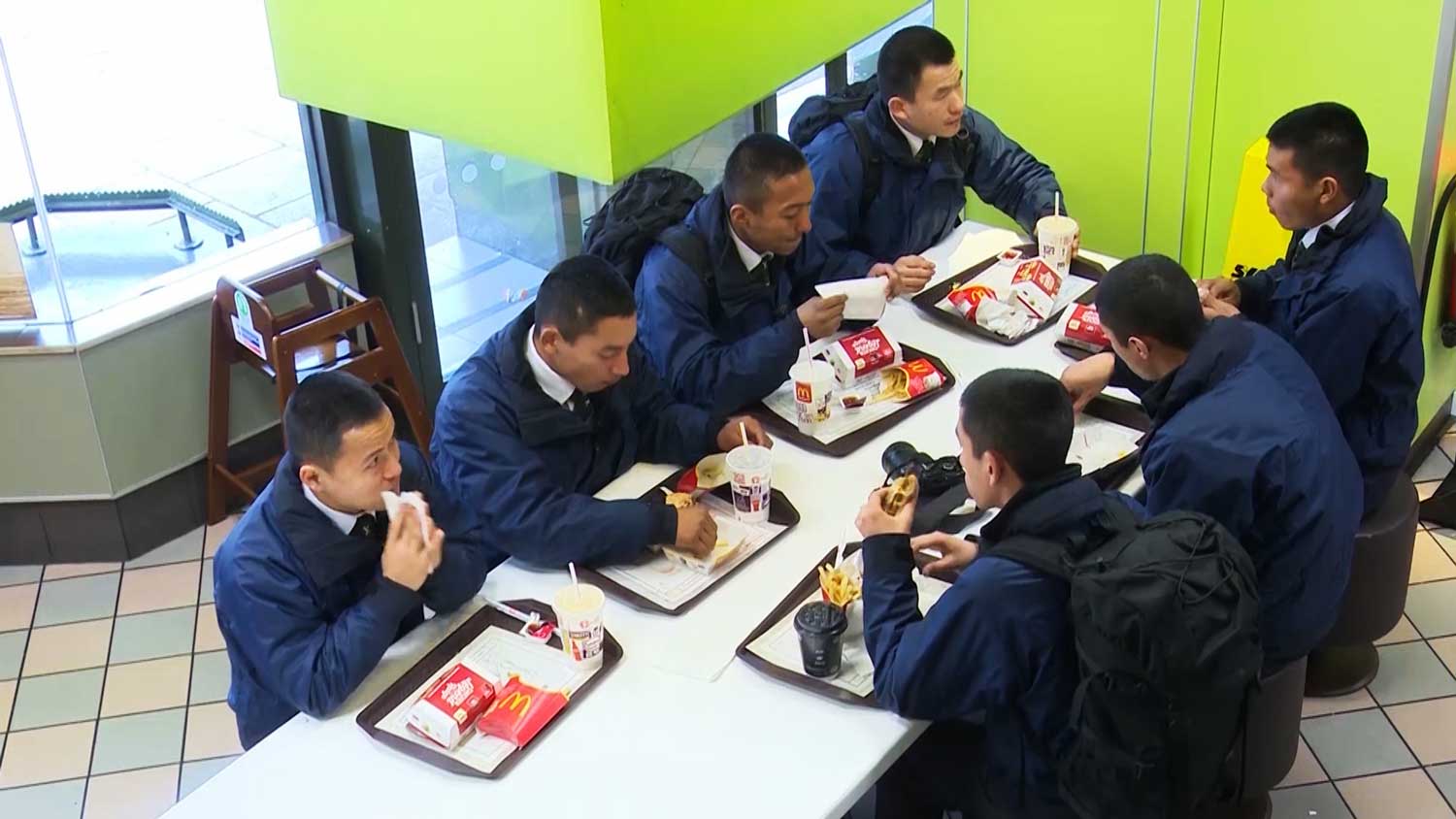 Gurkha recruits first burgers