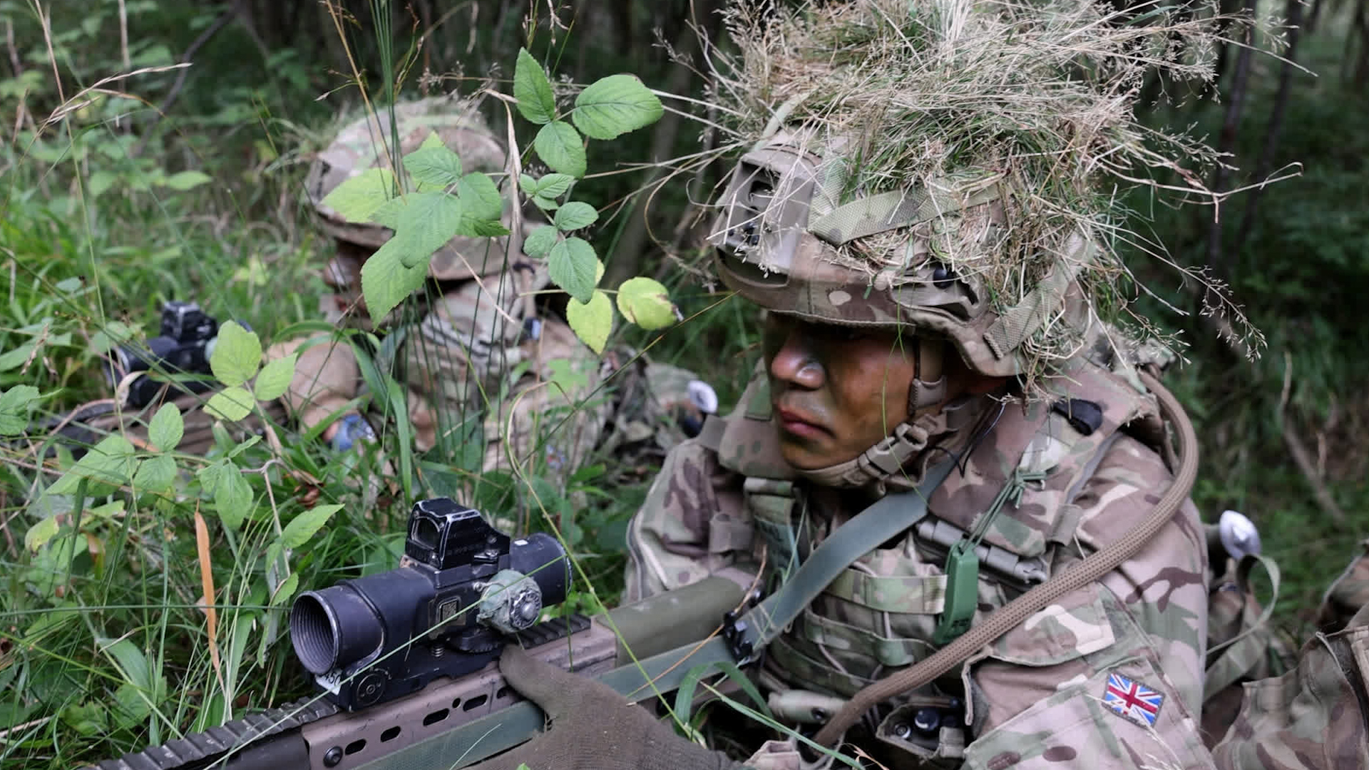 It is the first time recruits have been tested around sleep deprivation and physical exhaustion in the field (Picture: BFBS)