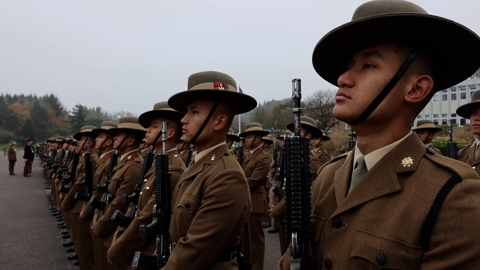 Gurkha recruits who are passing out of training and heading into their regiments and corps as fully fledged Gurkhas