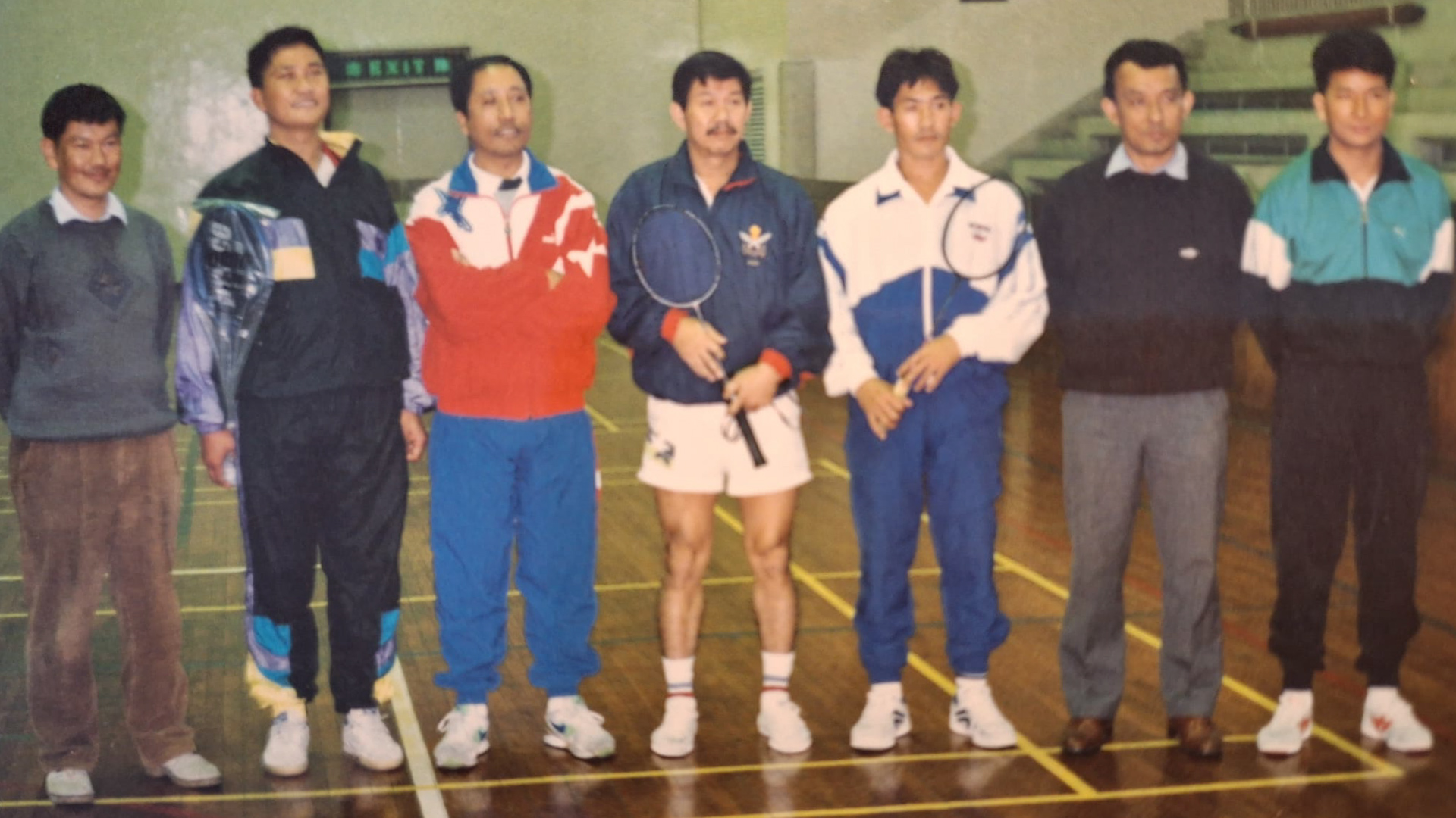 Gurkha soldiers playing badminton in Hong Kong CREDIT Joseph Subba DATE Unknown.jpg 
