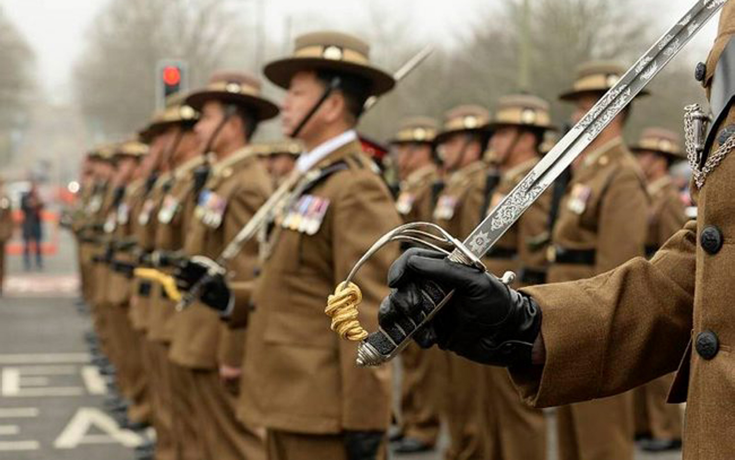 Soldiers of 10 THE QUEEN’S OWN GURKHA LOGISTIC REGIMENT