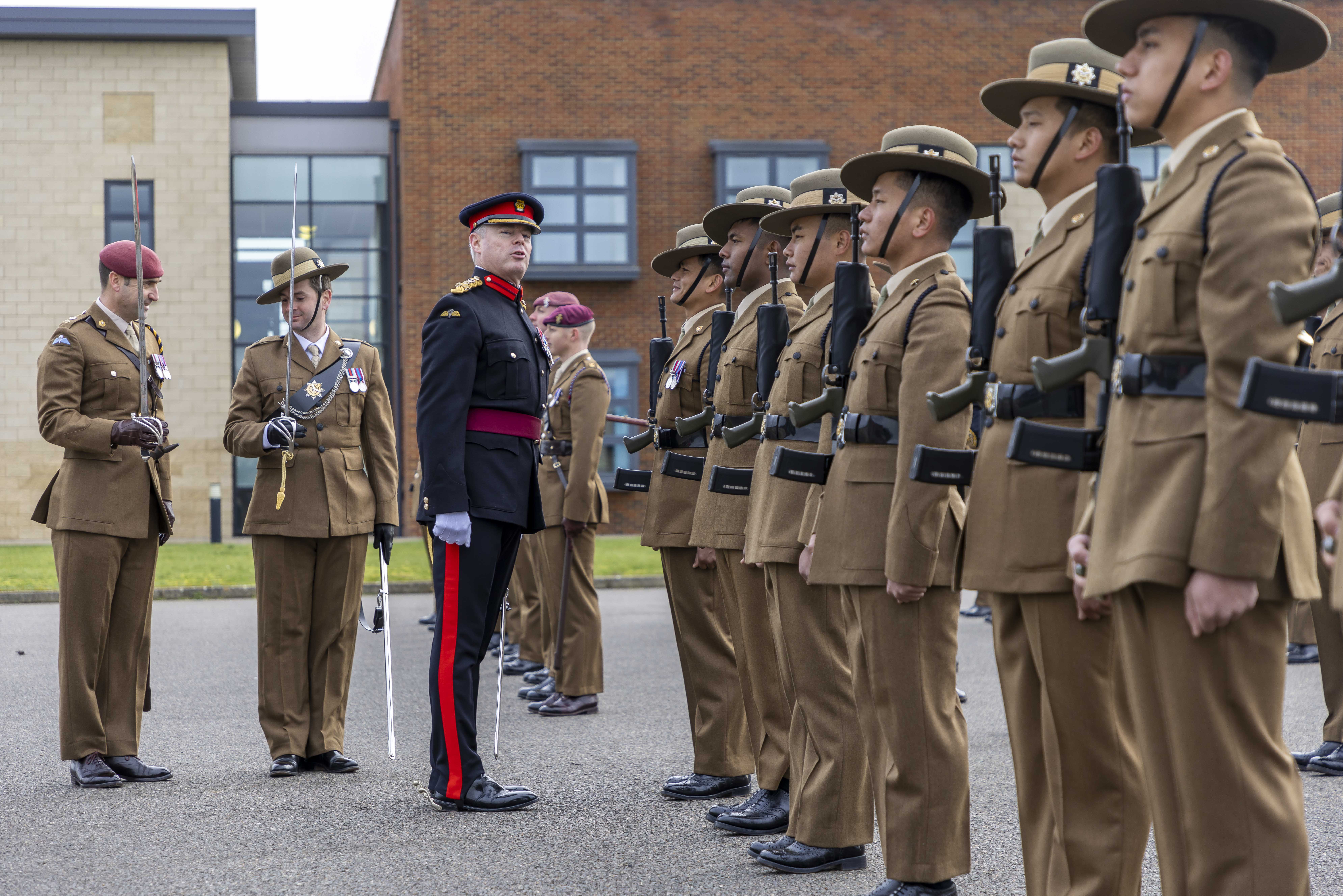 	Gurkhas during parade at Merville Barracks, Colchester, after joining 16 Air Assault Brigade Combat Team