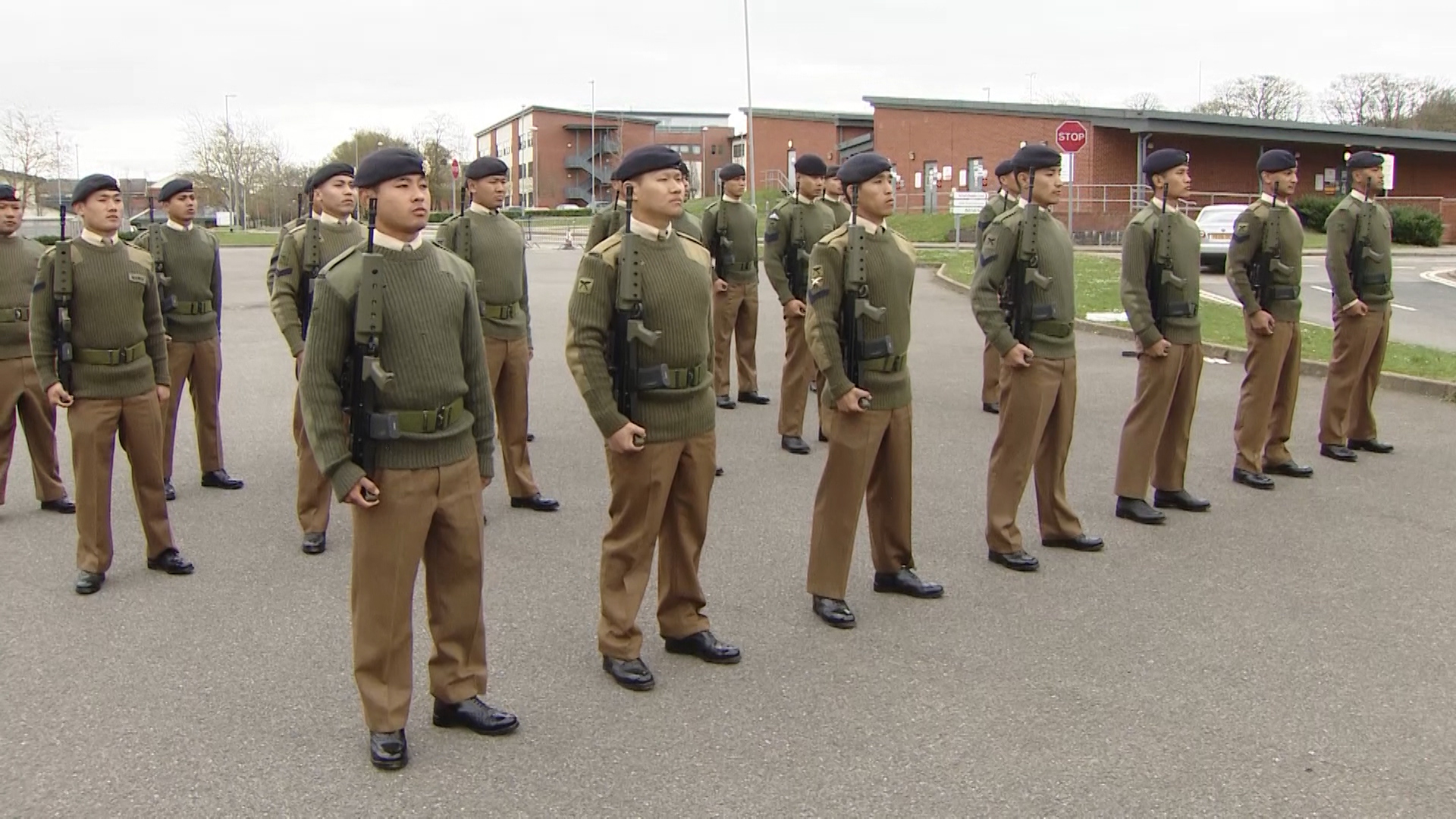 Gurkhas have been preparing for Queen's Guard.