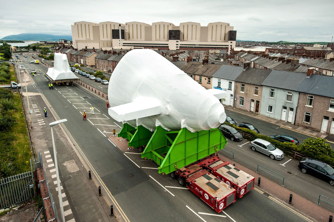 Shrink-Wrapped Sub: HMS Agamemnon Moved Through Town