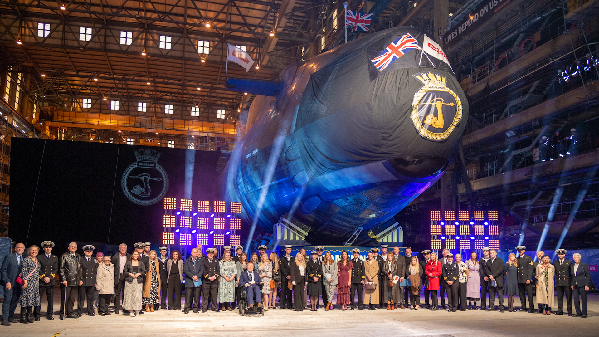 HMS Agamemnon Royal Navy officially named BAE Systems’ Submarines Barrow in Furness 220424 CREDIT BAE SYSTEMS .jpg