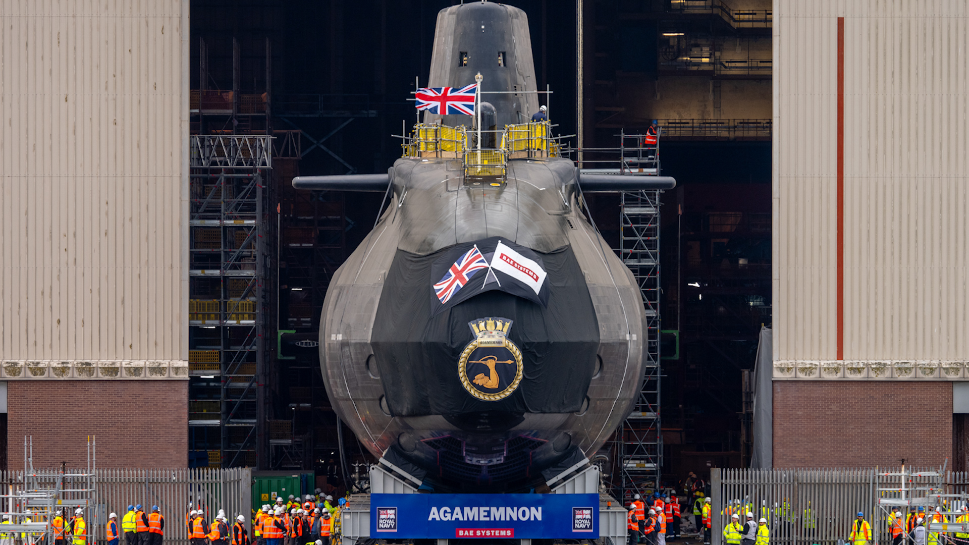 HMS Agamemnon, 6th of 7 Astute-class hunter-killer submarines 03102024 CREDIT Royal Navy, BAE