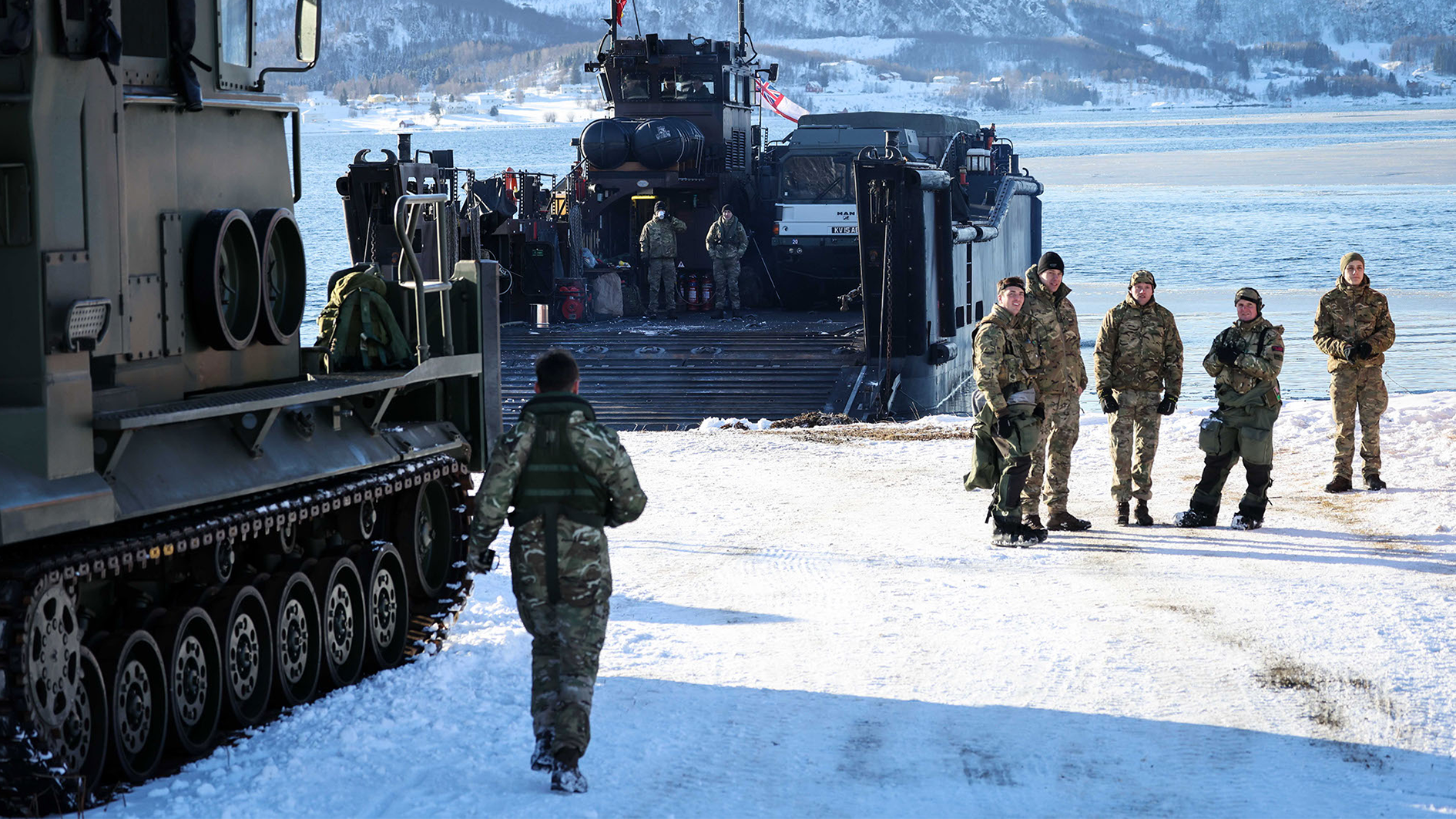 Landing craft during Exercise Joint Viking