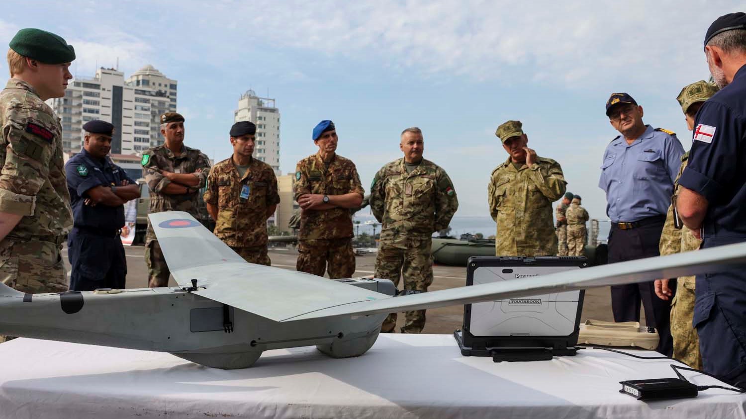 HMS Albion hosted senior members of NATO's Land Command based in Izmir, Turkey 20102022 CREDIT Royal Navy