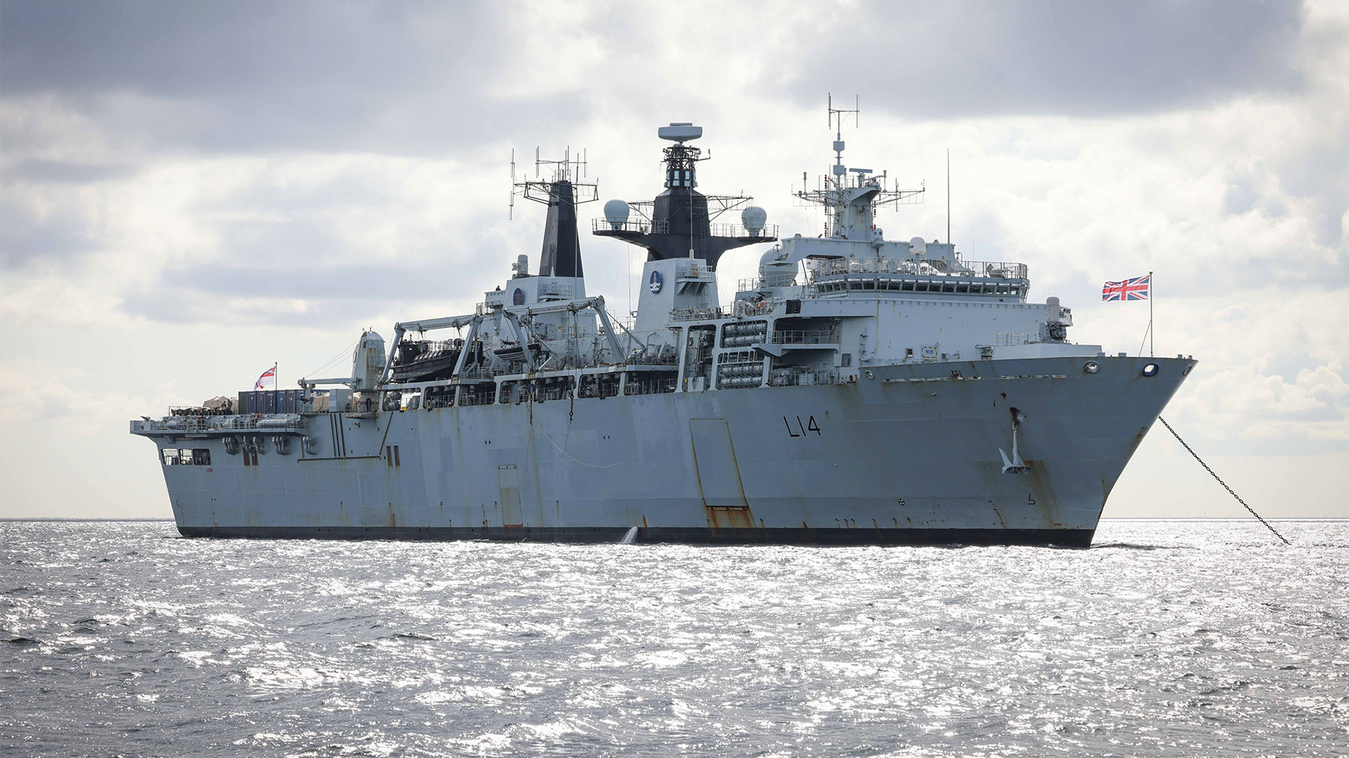 HMS Albion on Exercise Aurora in Sweden (Picture: Royal Navy)