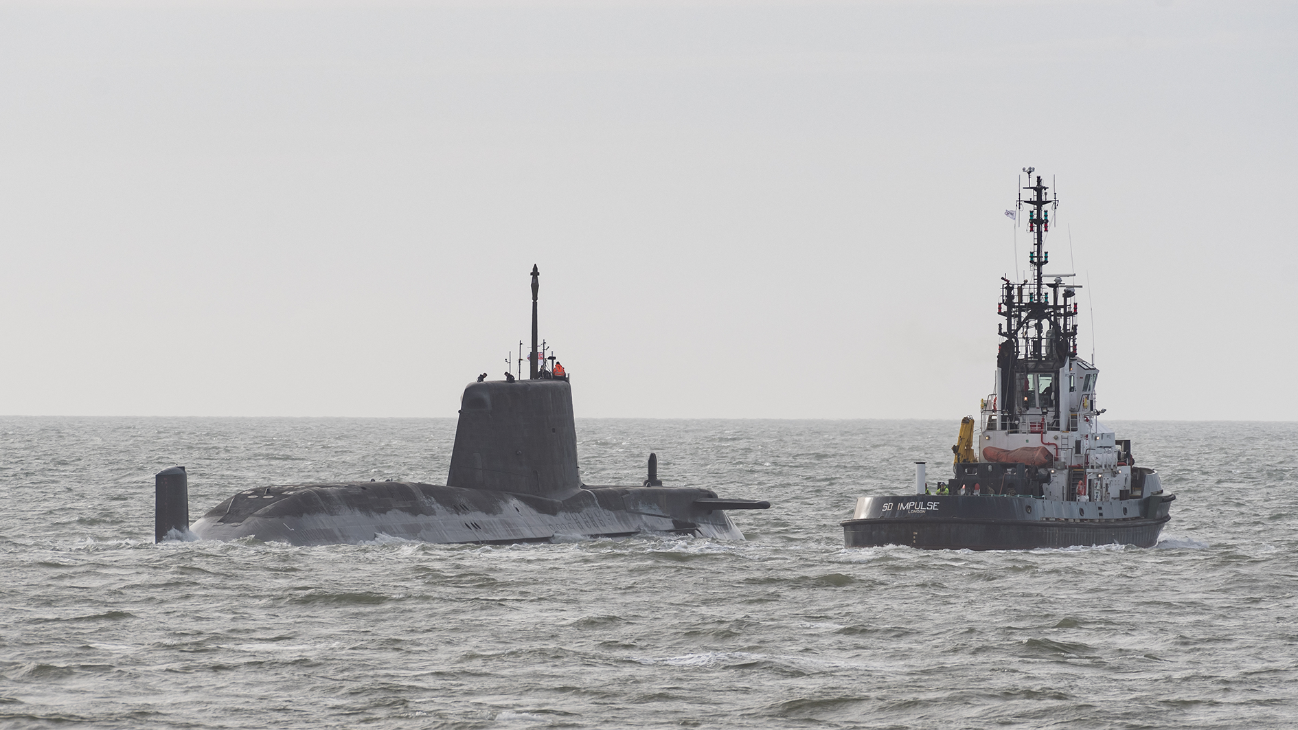 HMS Anson sails to Clyde Naval Base CREDIT MOD 190223