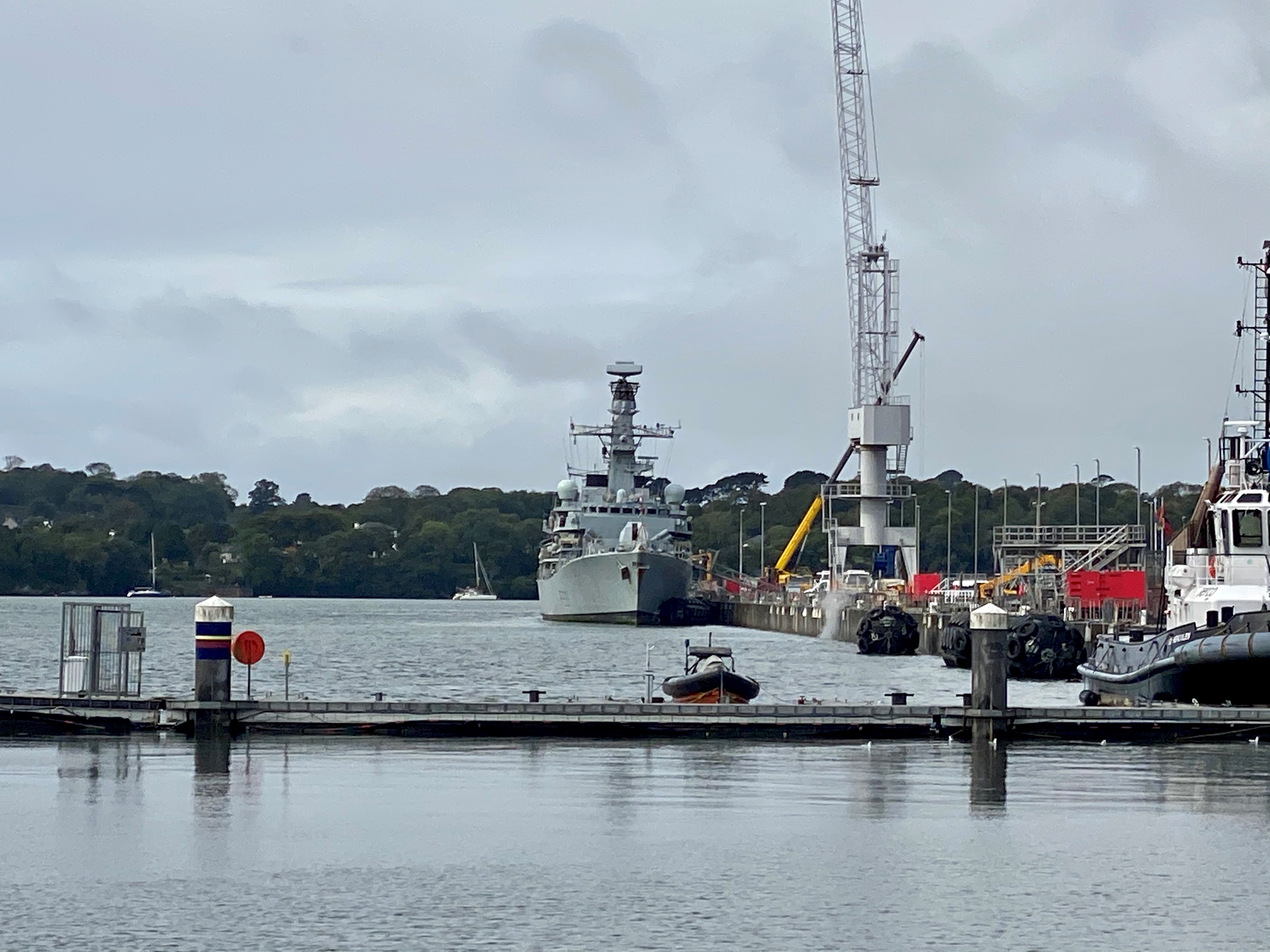 The ship arrived back in Plymouth on Wednesday morning. 