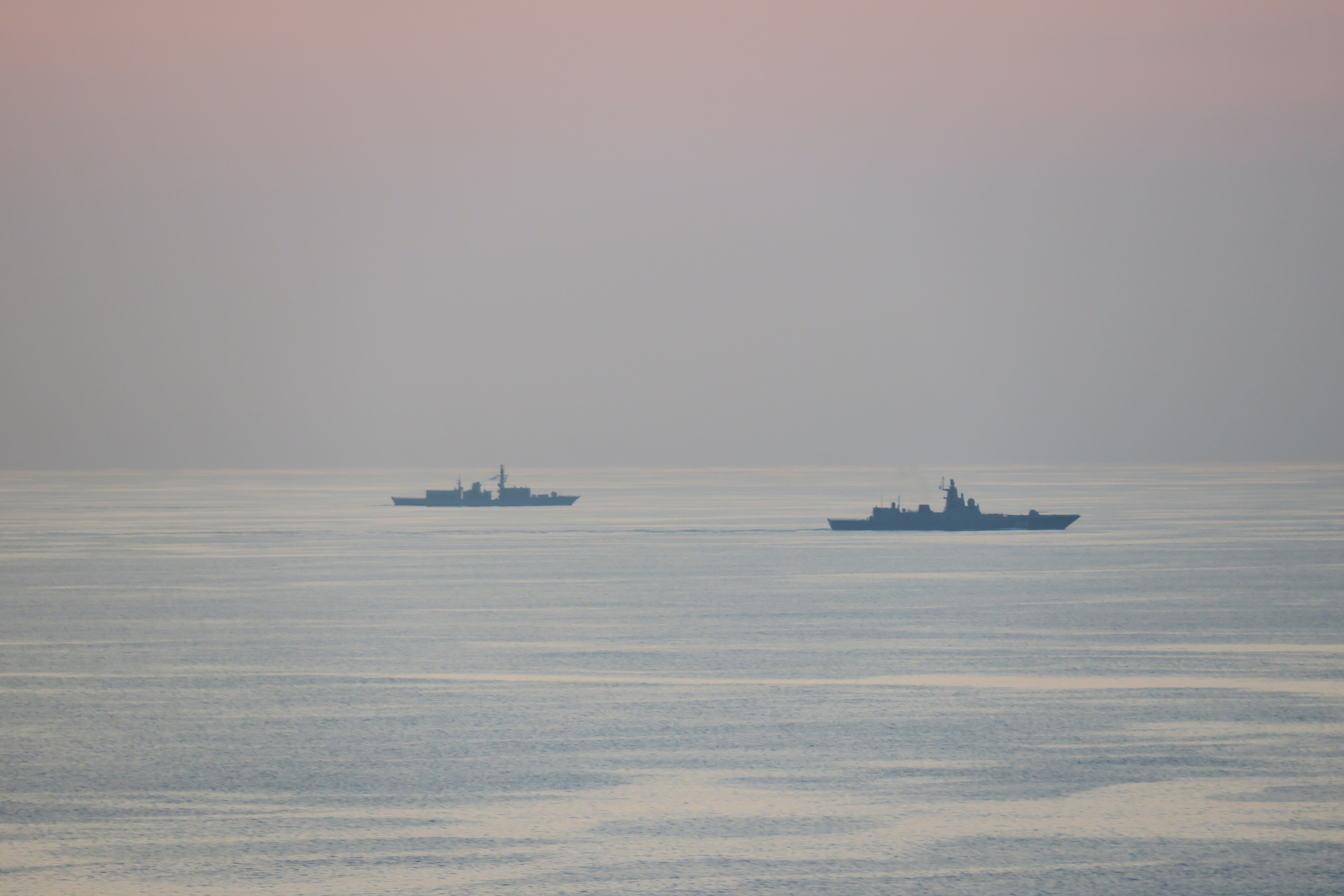 HMS Argyll with Admiral Gorshkov