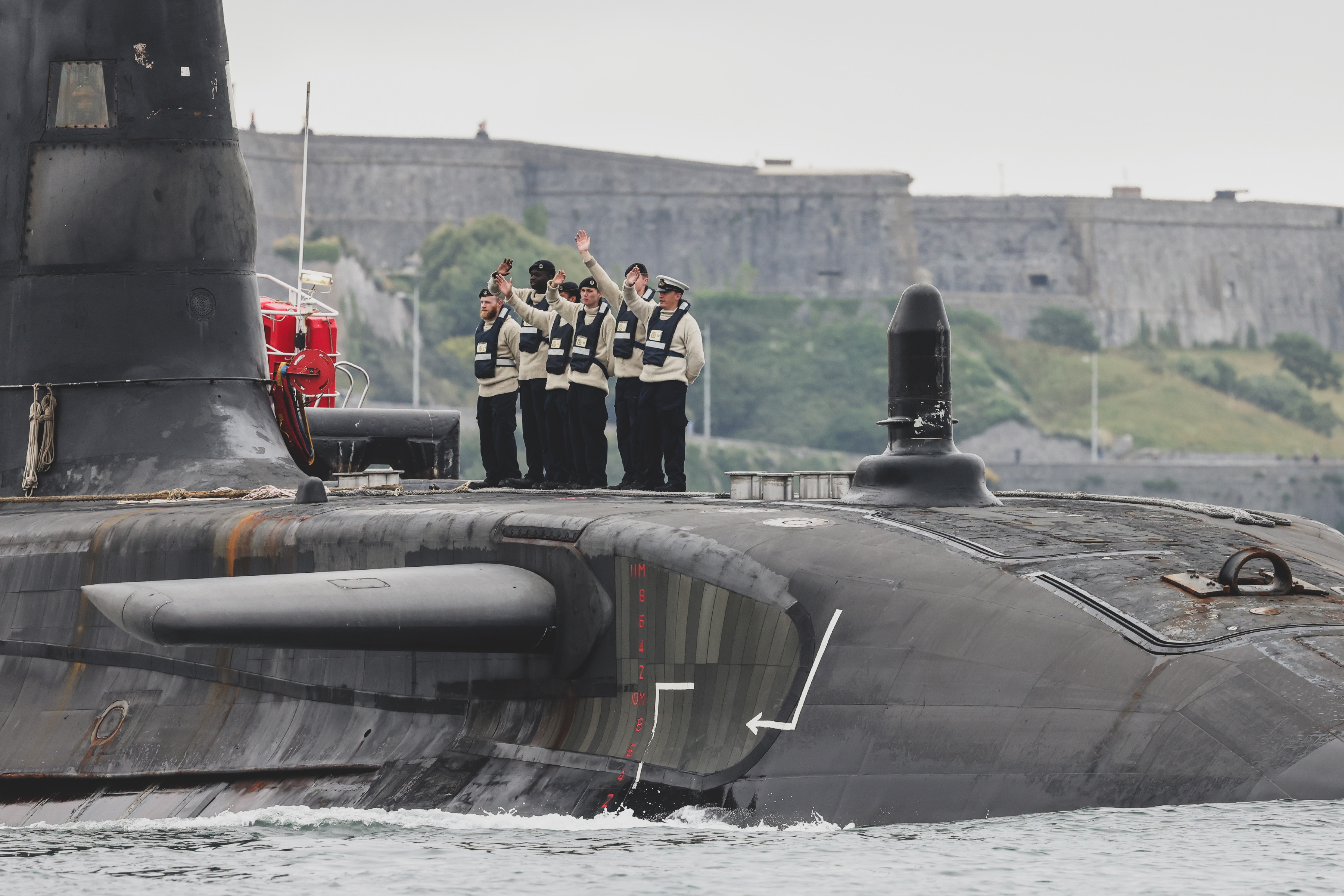 HMS Atute hosted a party for friends and family CREDIT ROYAL NAVY