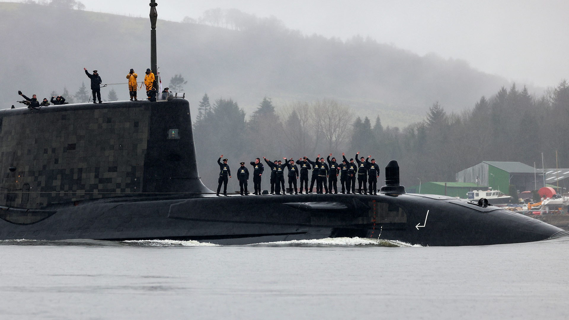 HMS Audacious returns home to Scotland after an historic mission in the Mediterranean (Picture: Royal Navy).