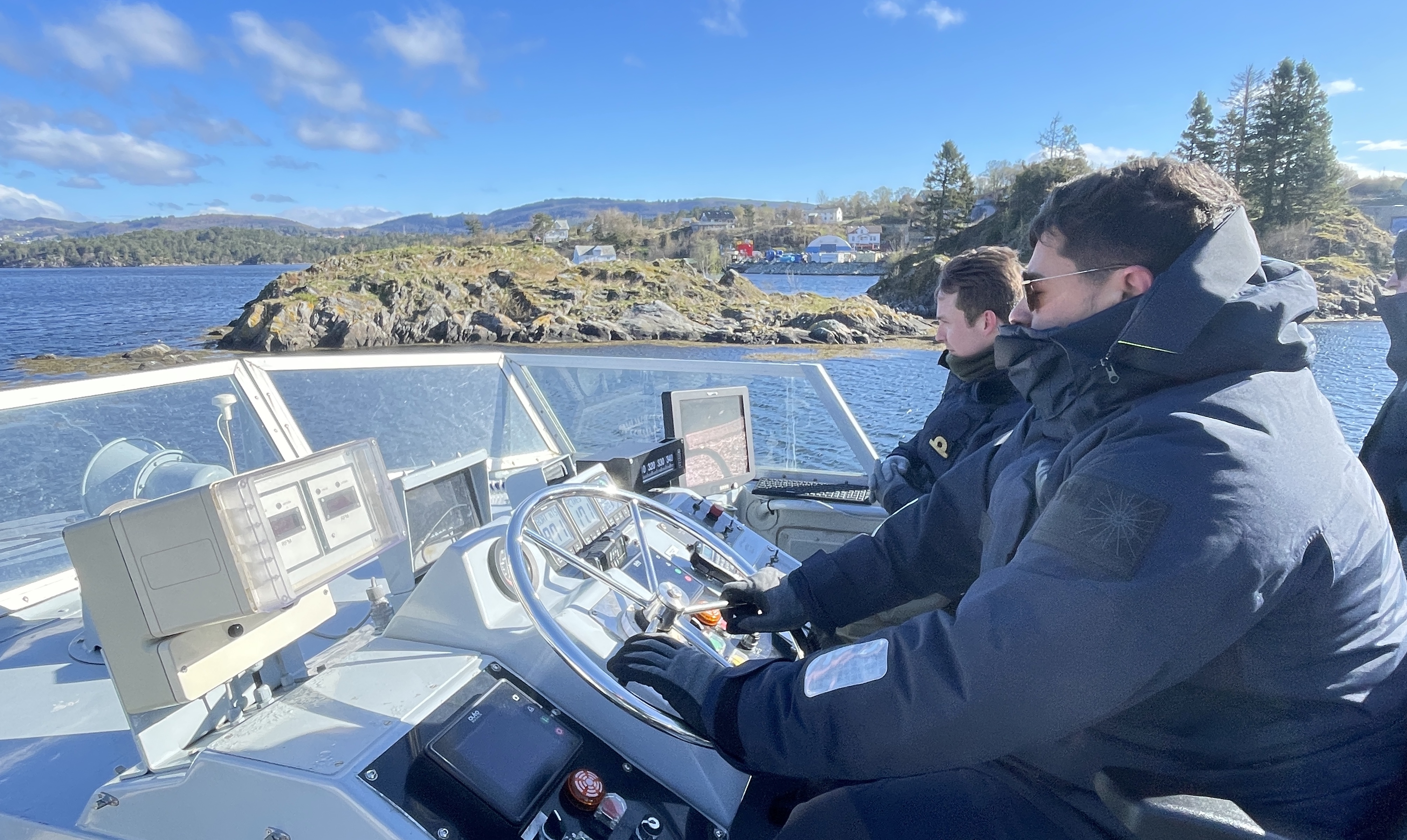 The crew of HMS Biter on Exercise Tamber Shield in Norway