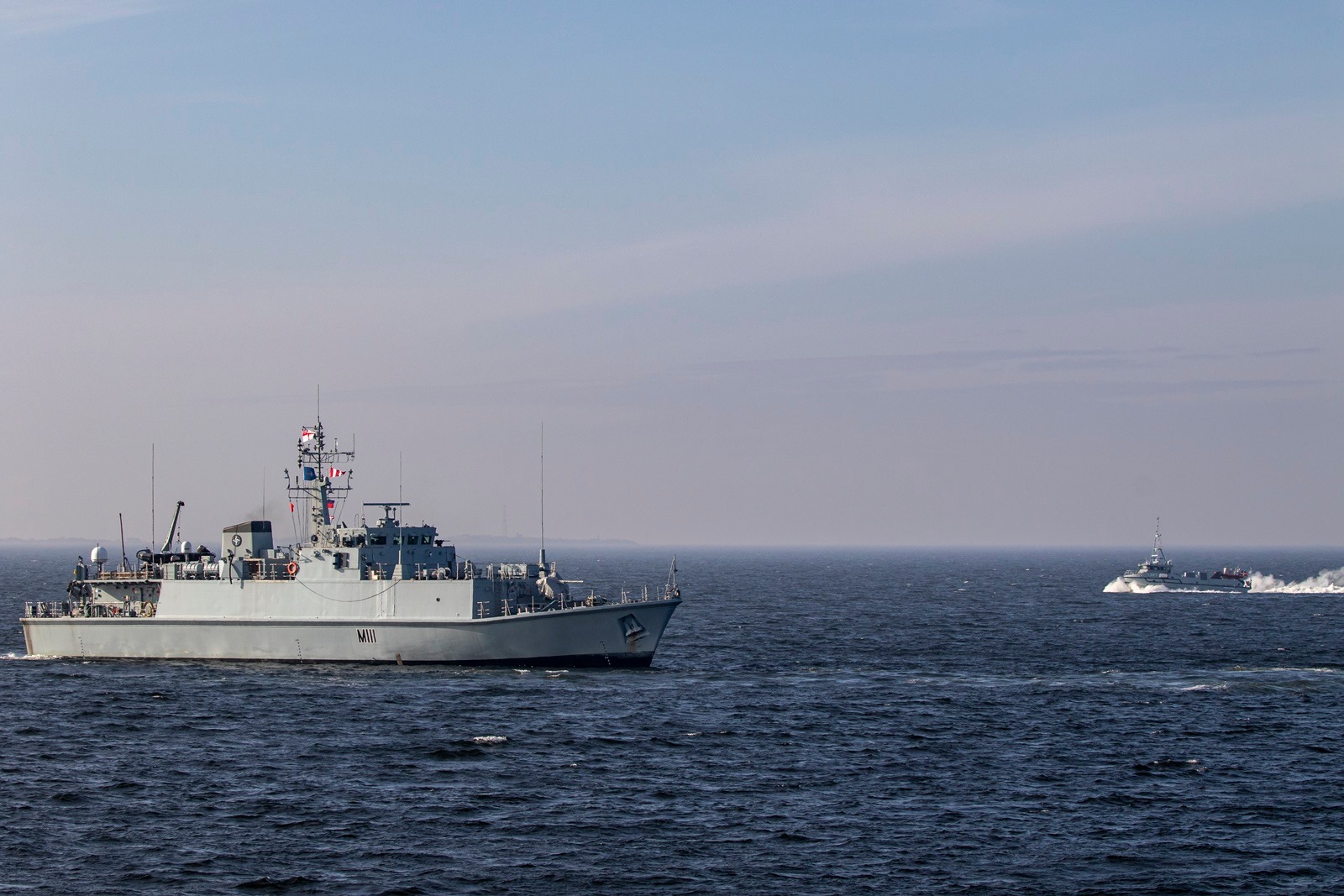 HMS Blyth during an exercise off the  Sjaelland Odde peninsula, Denmark (Picture: Royal Navy).