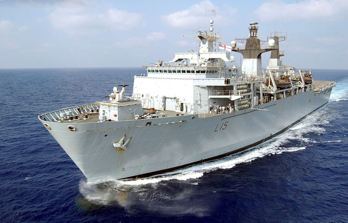 HMS Bulwark on Operation HIGHBROW (Picture: Crown Copyright / LA(Phot) Dave Griffiths).