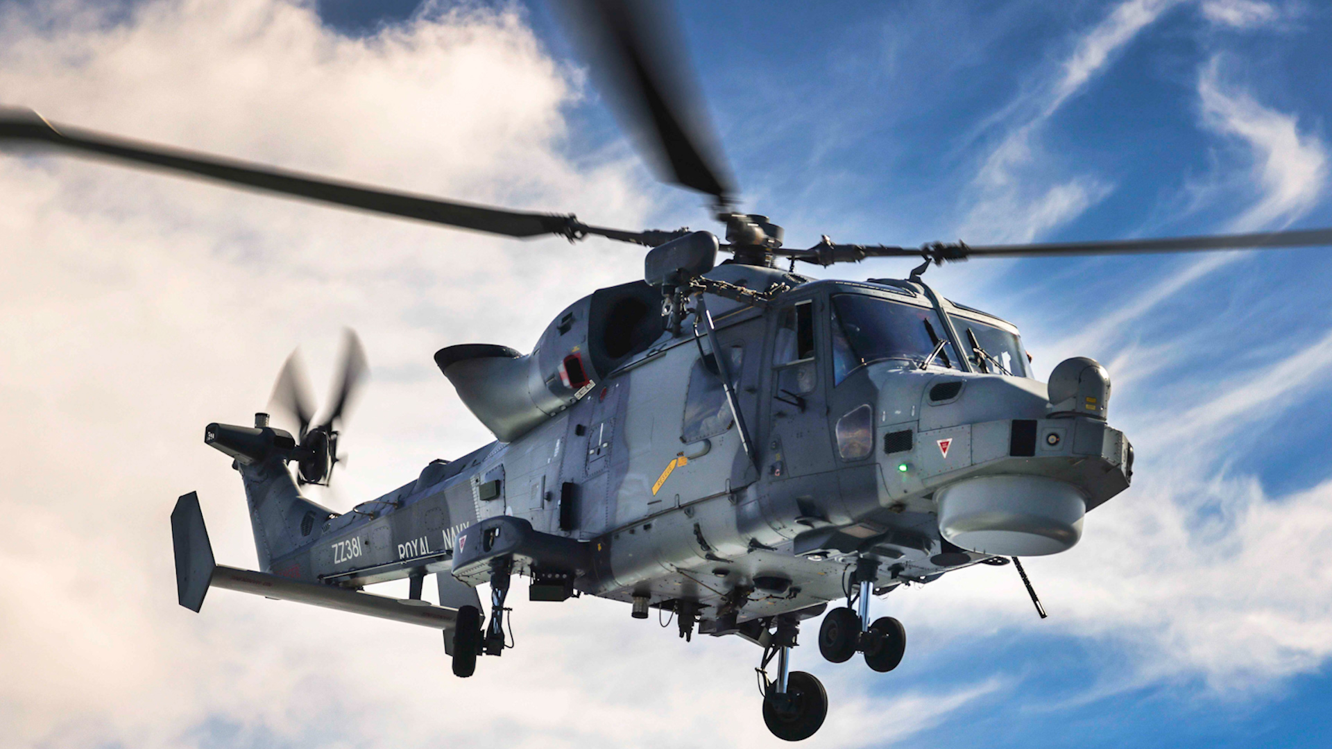 HMS Dauntless has a Wildcat helicopter and Royal Marines sniper team from 42 Commando 03112023 CREDIT Royal Navy MOD