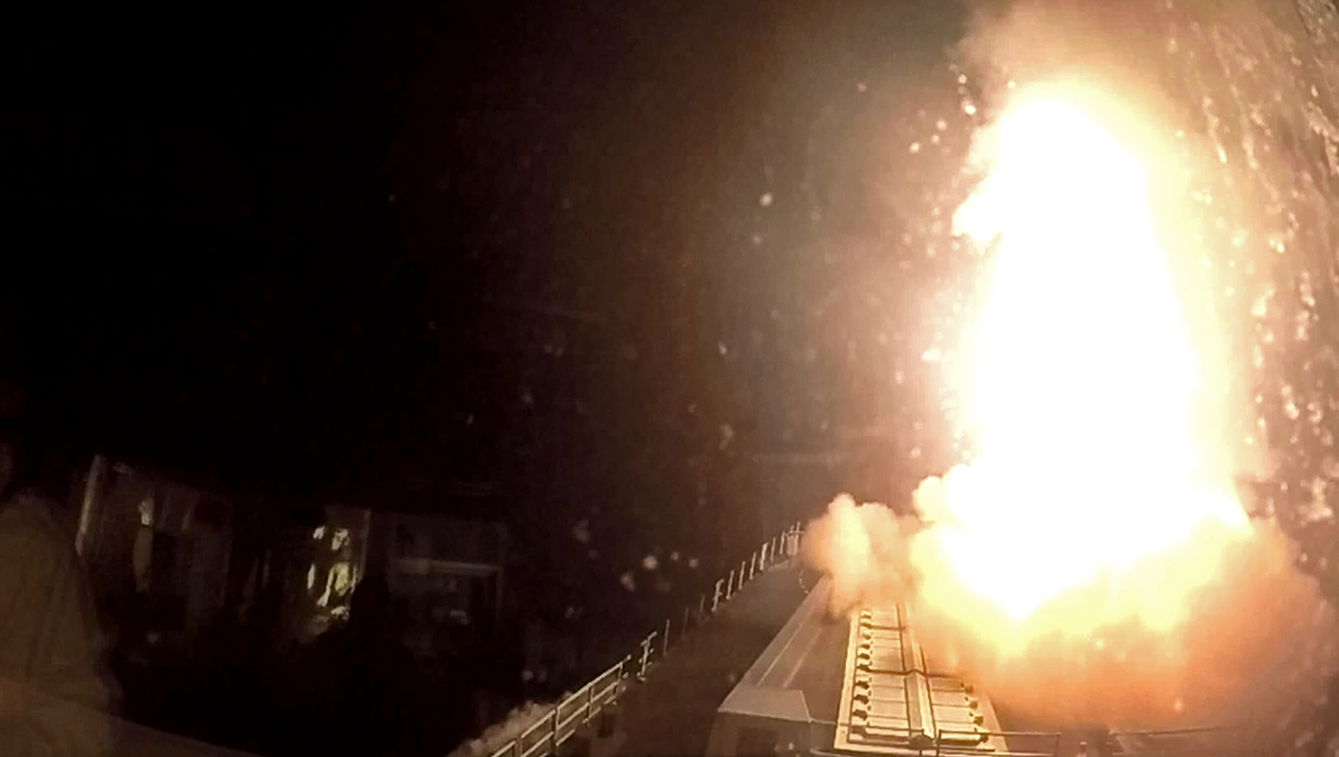 HMS Diamond fires SeaViper missile to shoot down aerial drone in red sea DATE 151223 CREDIT MOD.png
