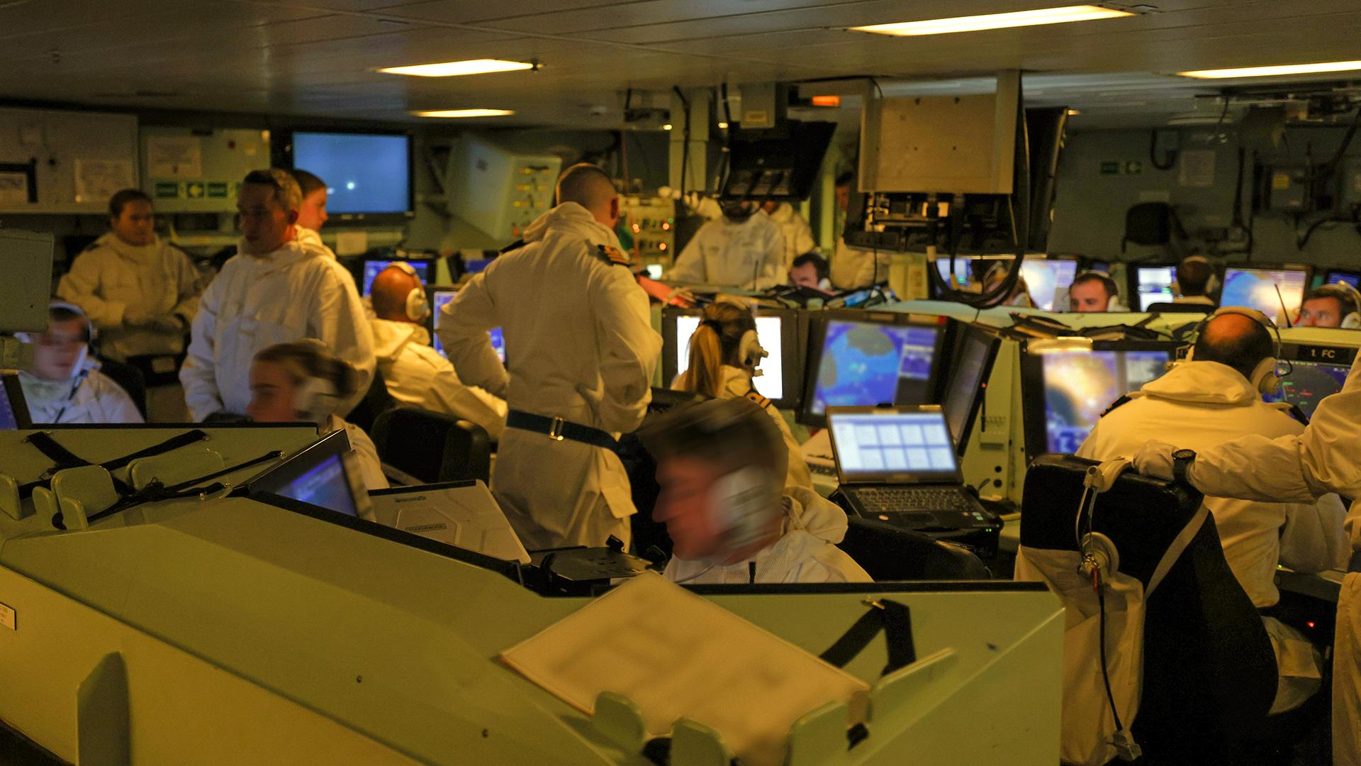 HMS Diamond's operations room