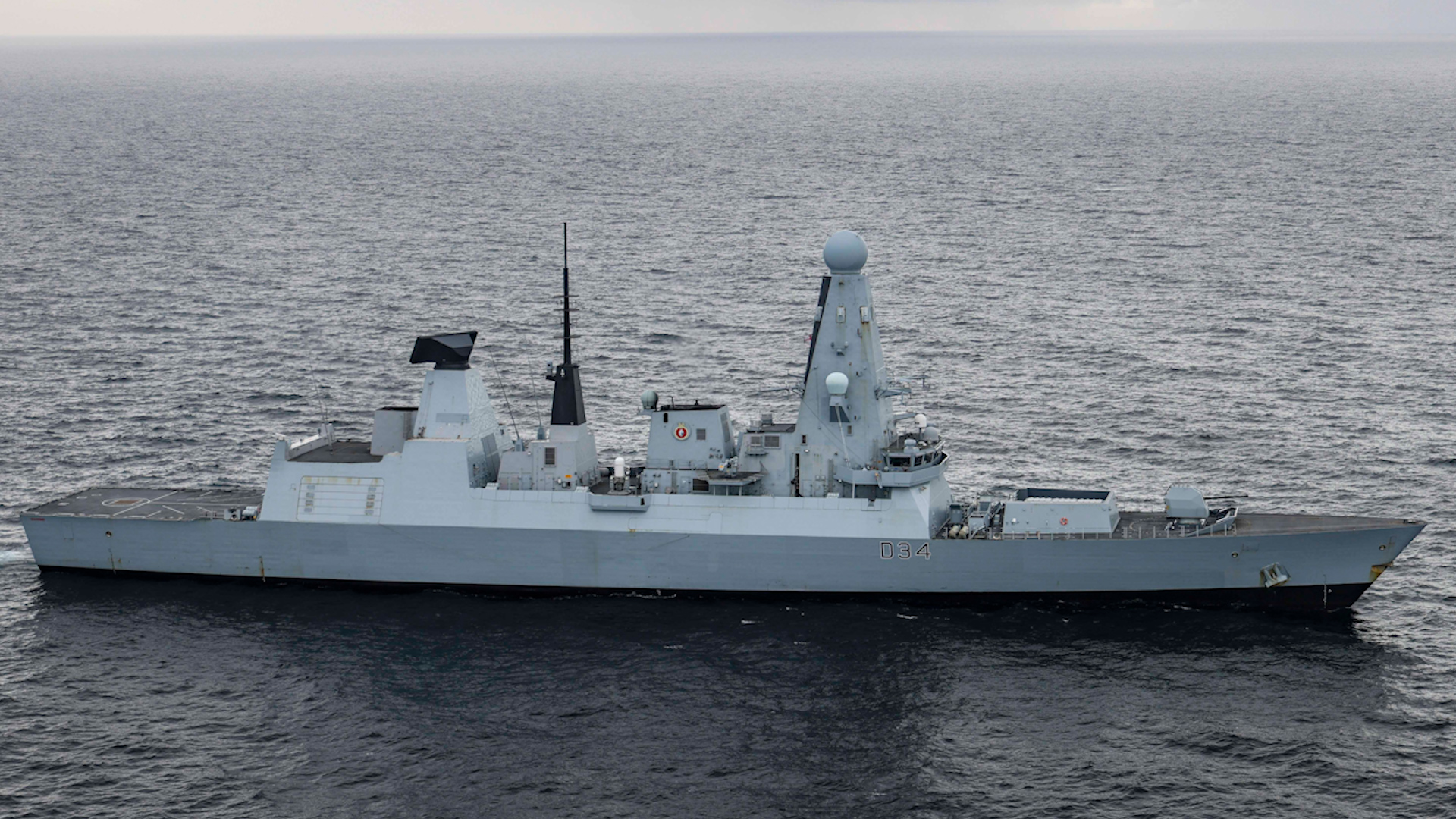 HMS Diamond sailors launched to help the yacht 26102023 CREDIT Royal Navy