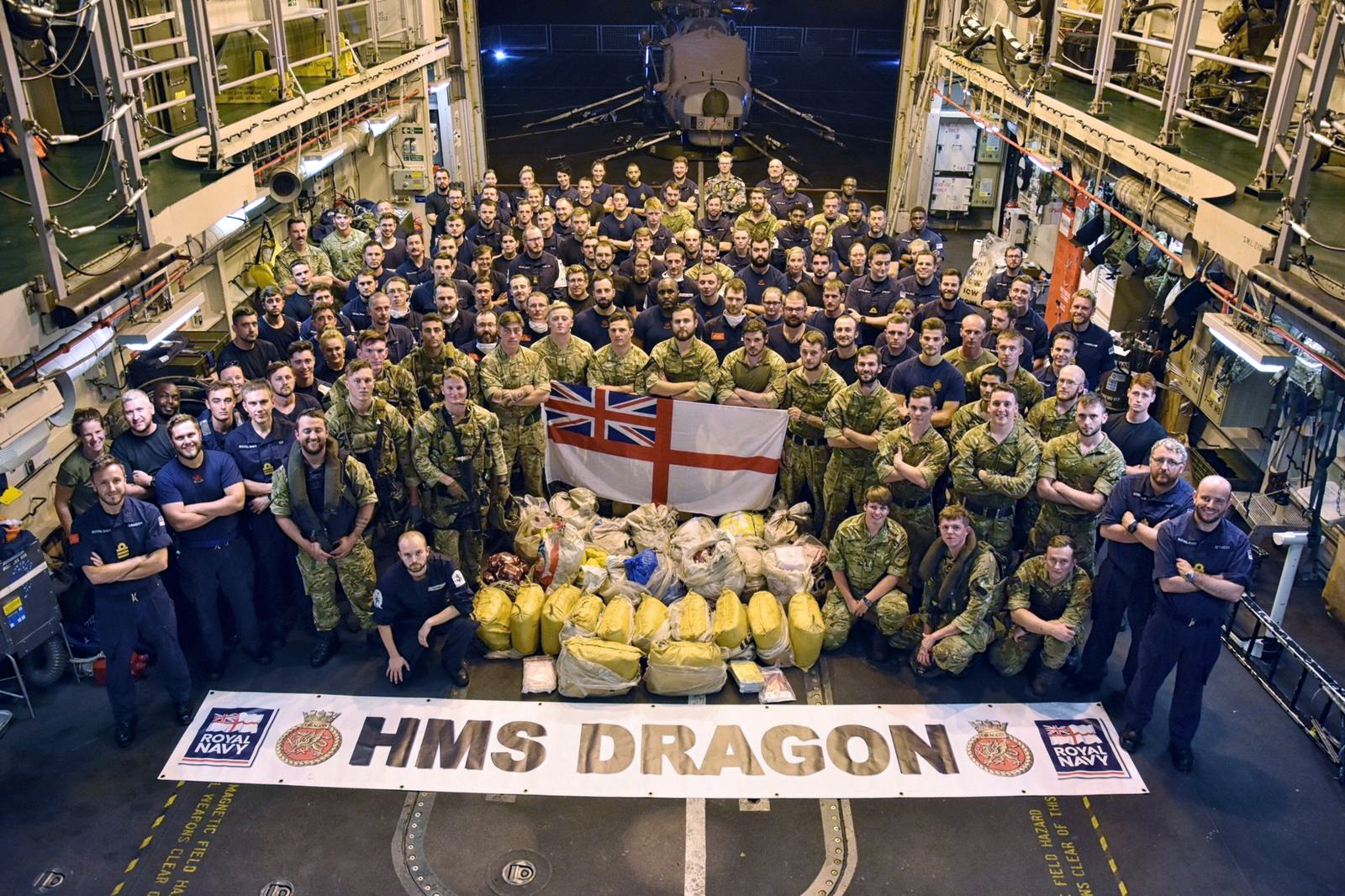 HMS Dragon Drugs Bust