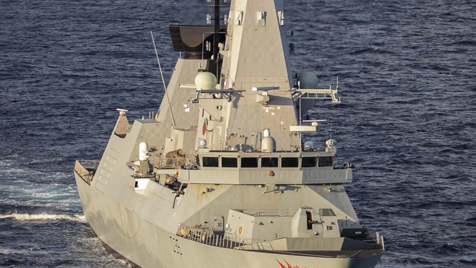 HMS Dragon fitted with new powerful engines CREDIT ROYAL NAVY 