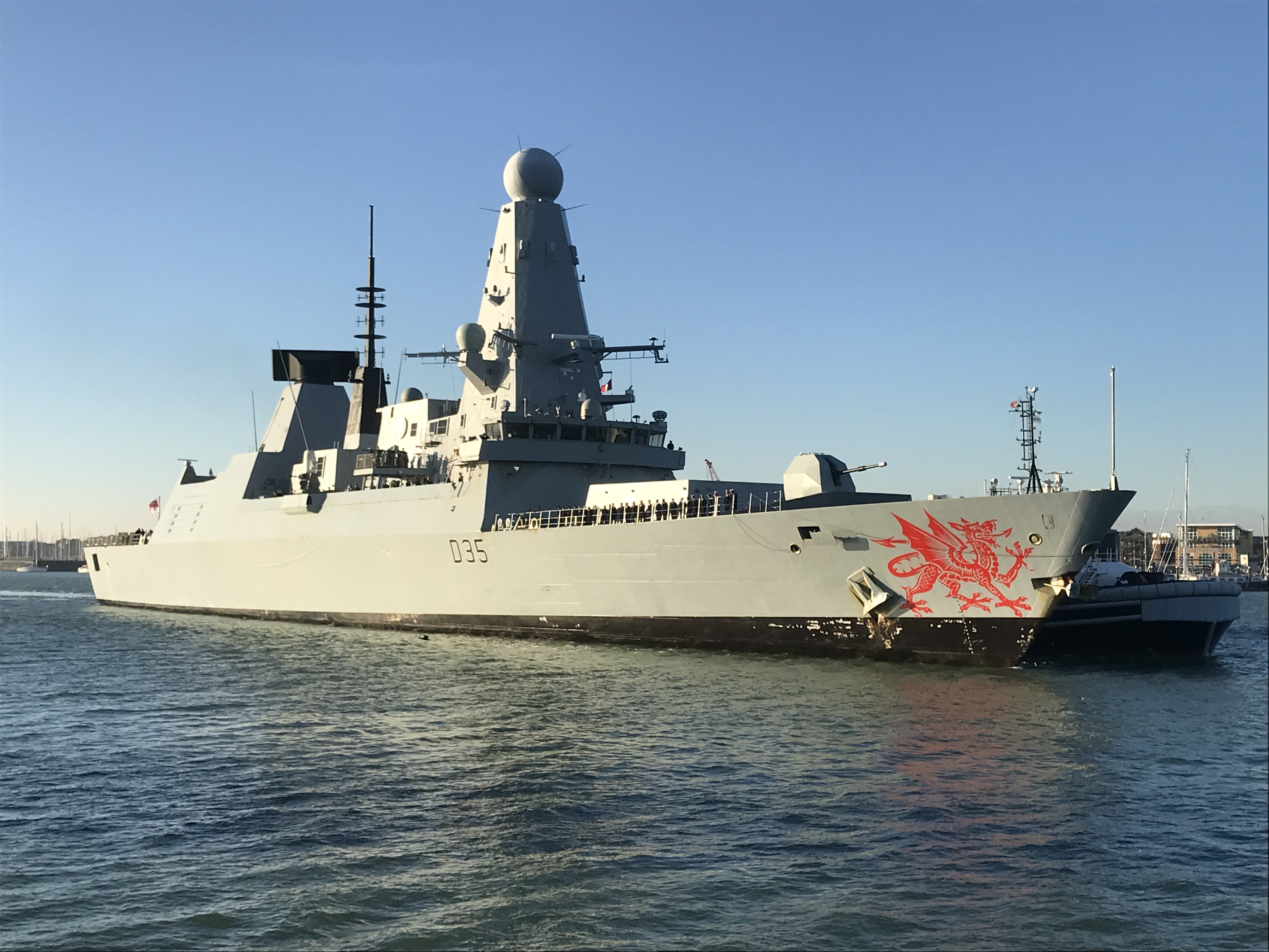 HMS Dragon in Portsmouth.