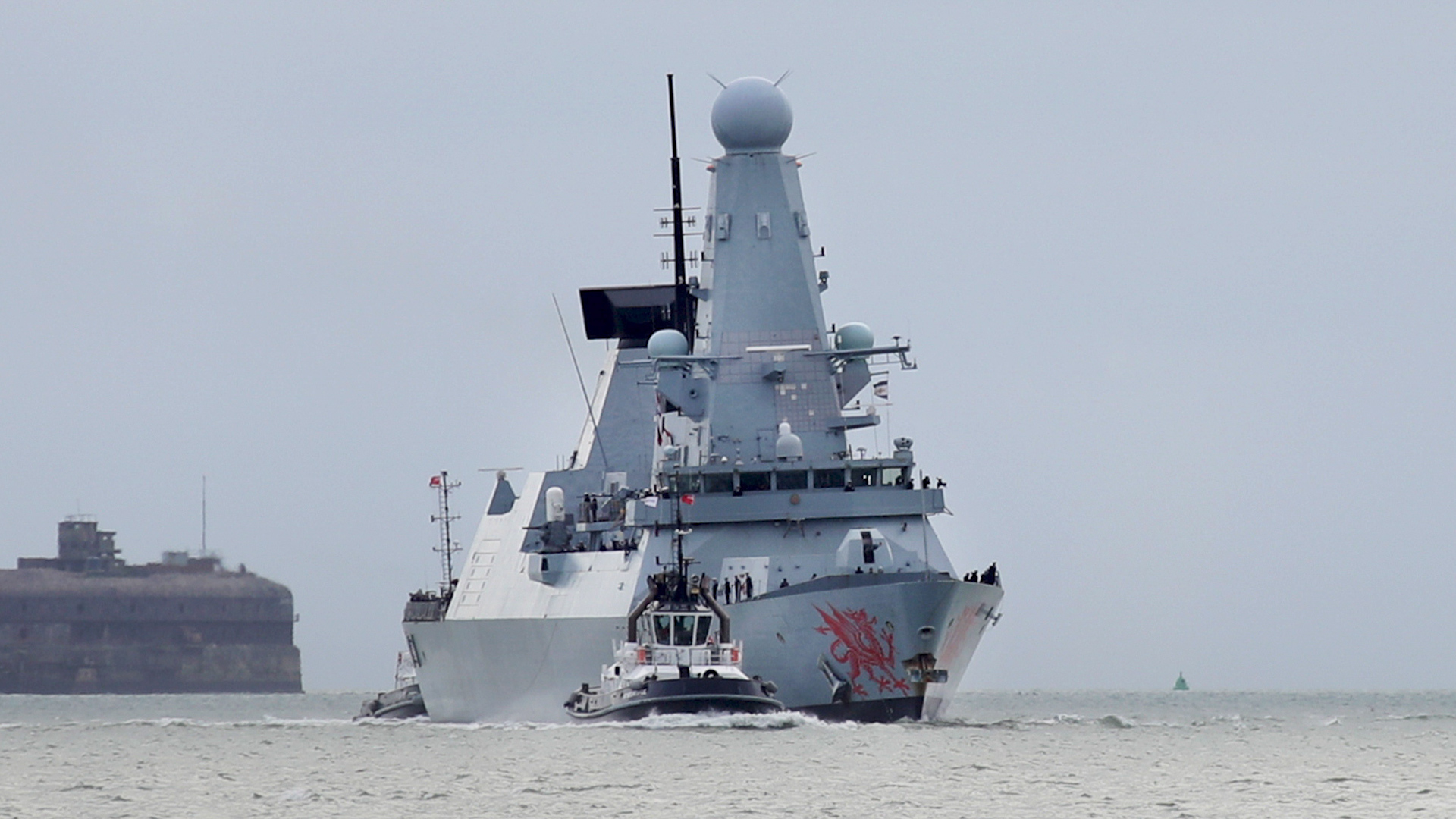 HMS Dragon returns to Portsmouth 211120 CREDIT MOD