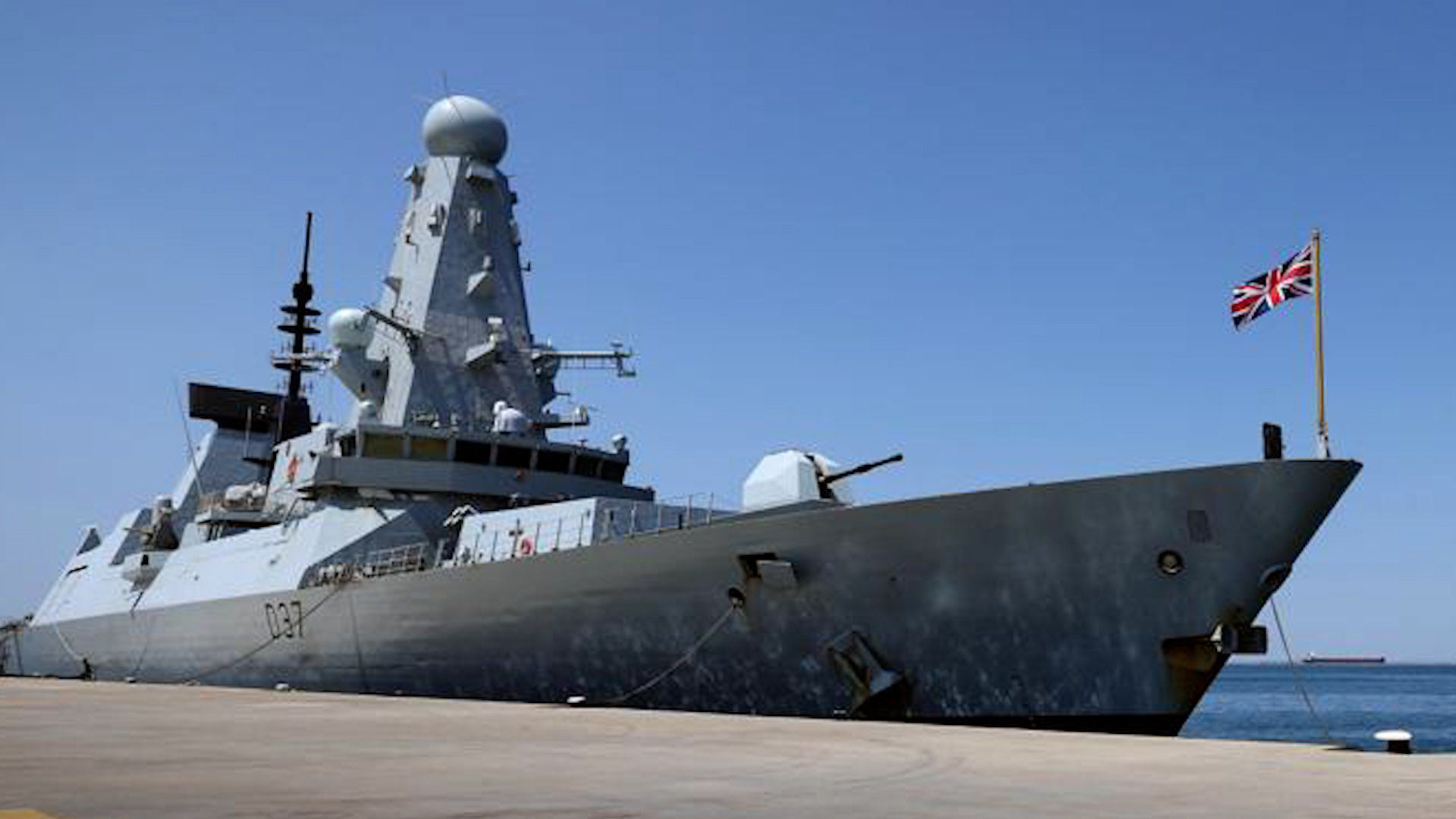 HMS Duncan arrives into Taranto, Italy ahead of leading Standing Nato Maritime Group 2 role 26062023 CREDIT HMS Duncan