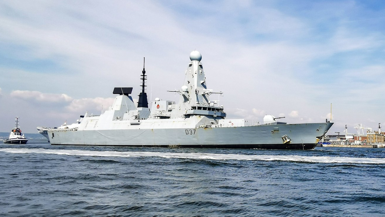 HMS Duncan has departed from Portsmouth to begin post-maintenance activities (Picture: Steve A Wenham).