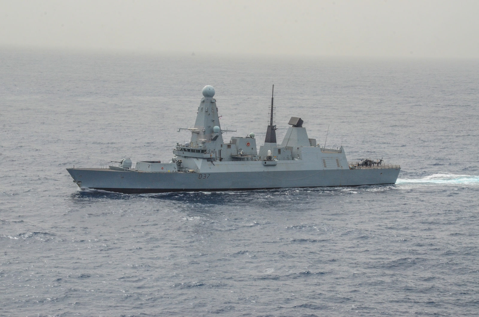 HMS Duncan patrolling the Mediterranean