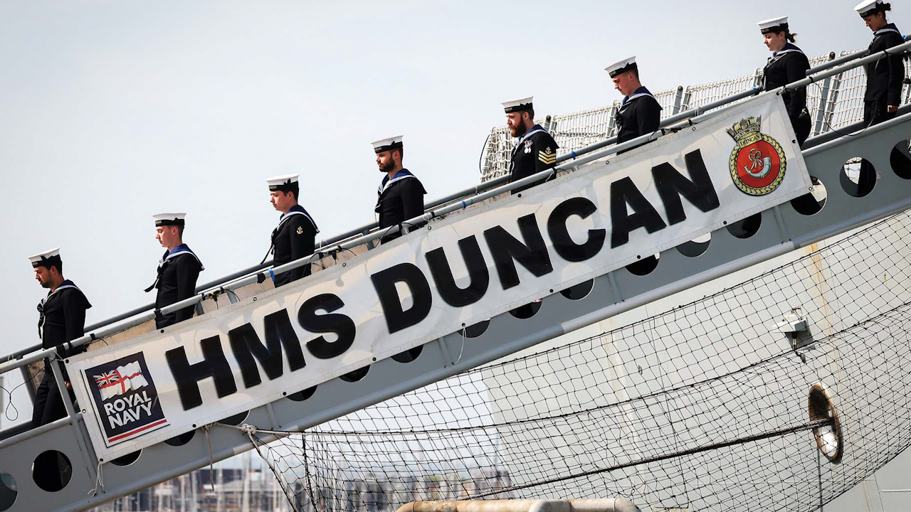 HMS Duncan will become the flagship for Nato's Standing Maritime Group 2 (Picture: Royal Navy).