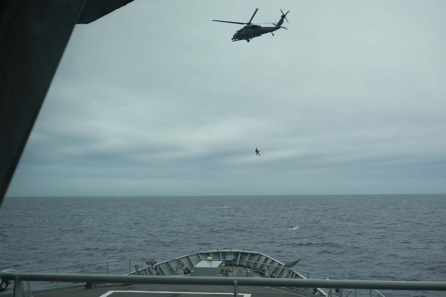 HMS Enterprise Evacuate Ill Sailor