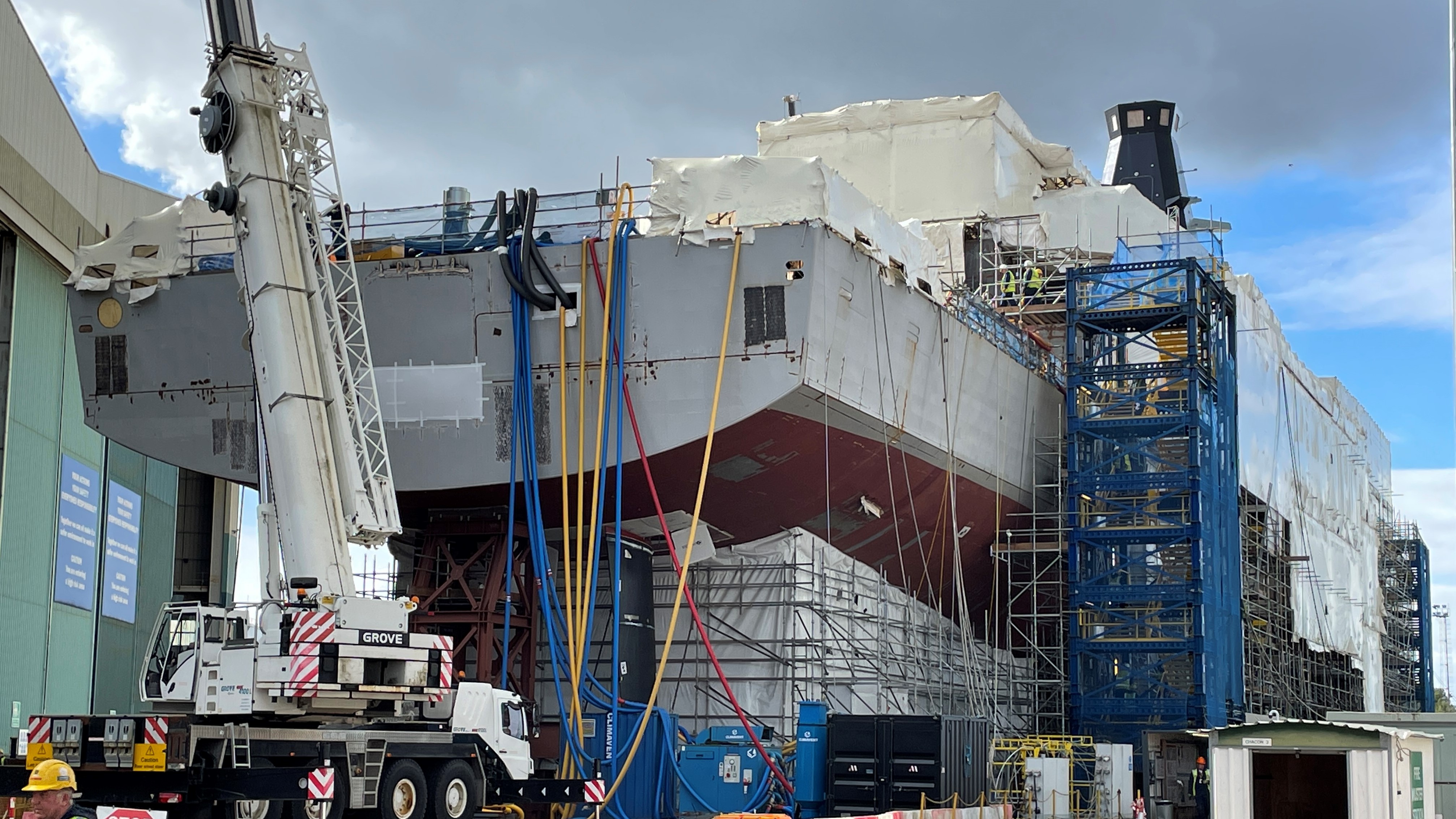 HMS Glasgow is currently being built at the BAE Systems shipyard in Govan