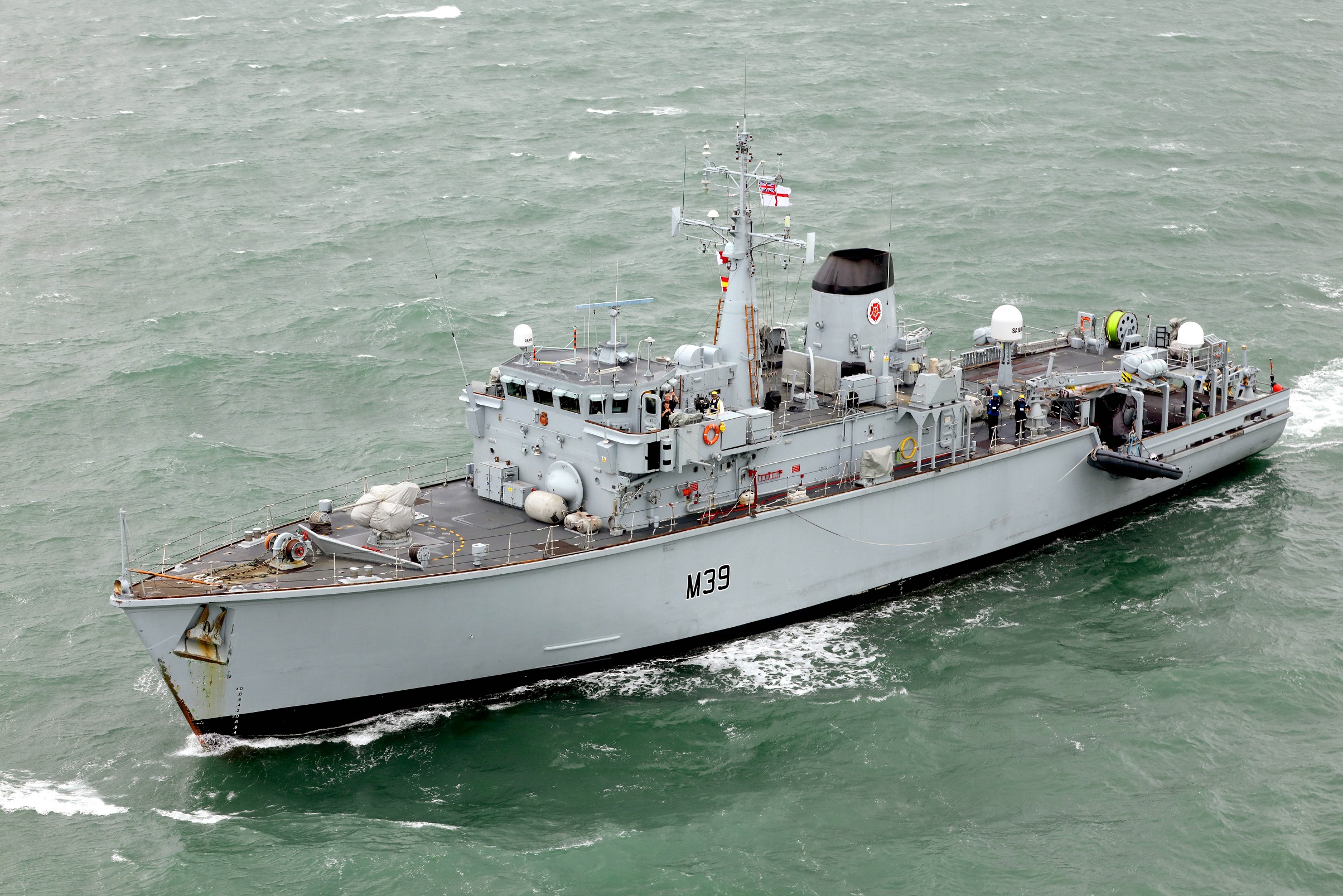After seven years of hard work, HMS Hurworth will undergo a refit at HM Naval Base Portsmouth (Picture: MOD).