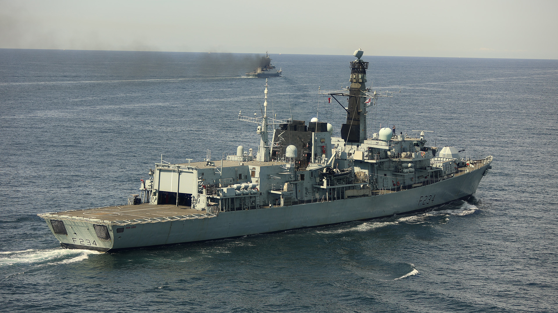Last year, HMS Iron Duke tracked Russian ships in the English Channel (Picture: Royal Navy)