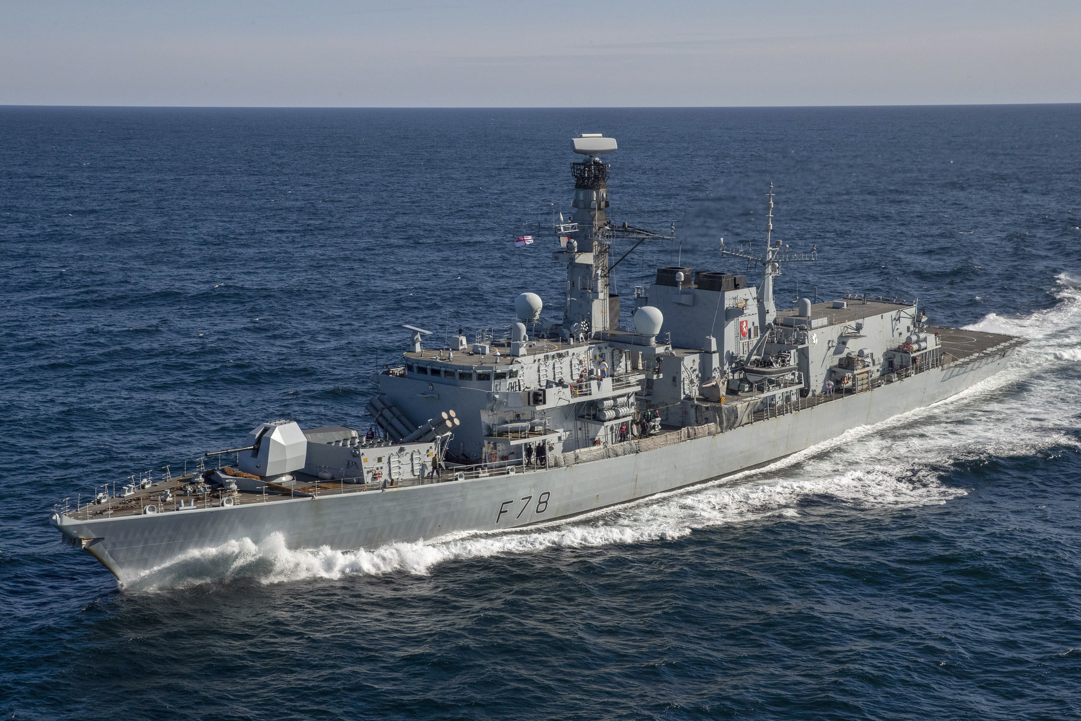 Library photo of HMS Kent