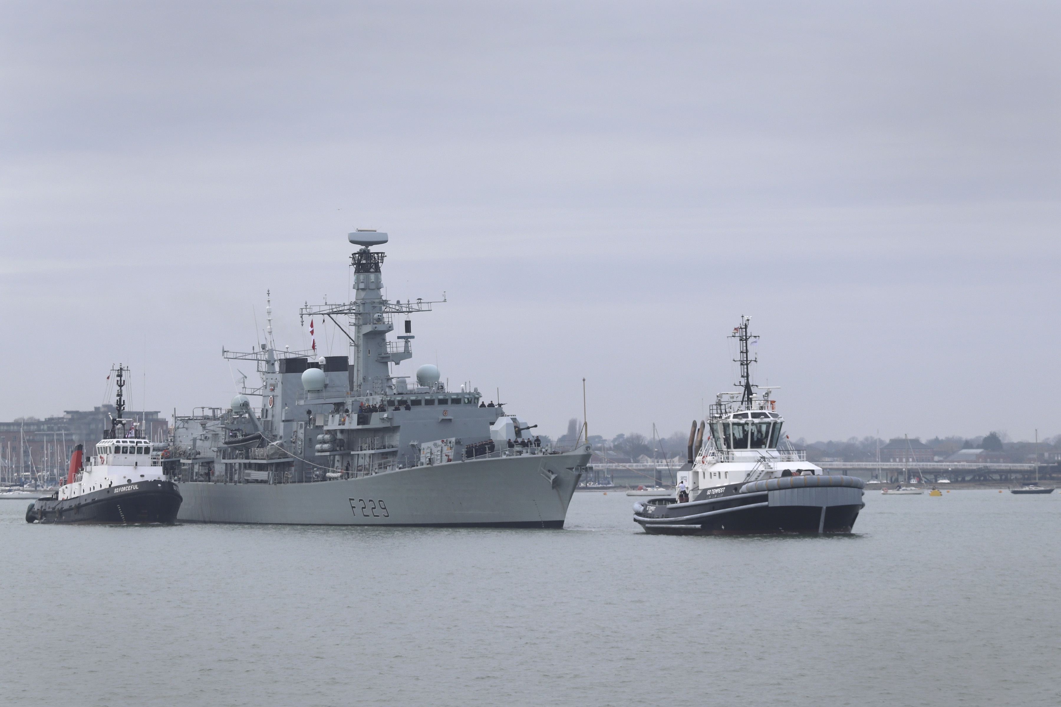 HMS Lancaster back in Portsmouth pic 1 171219 CREDIT MOD.jpg