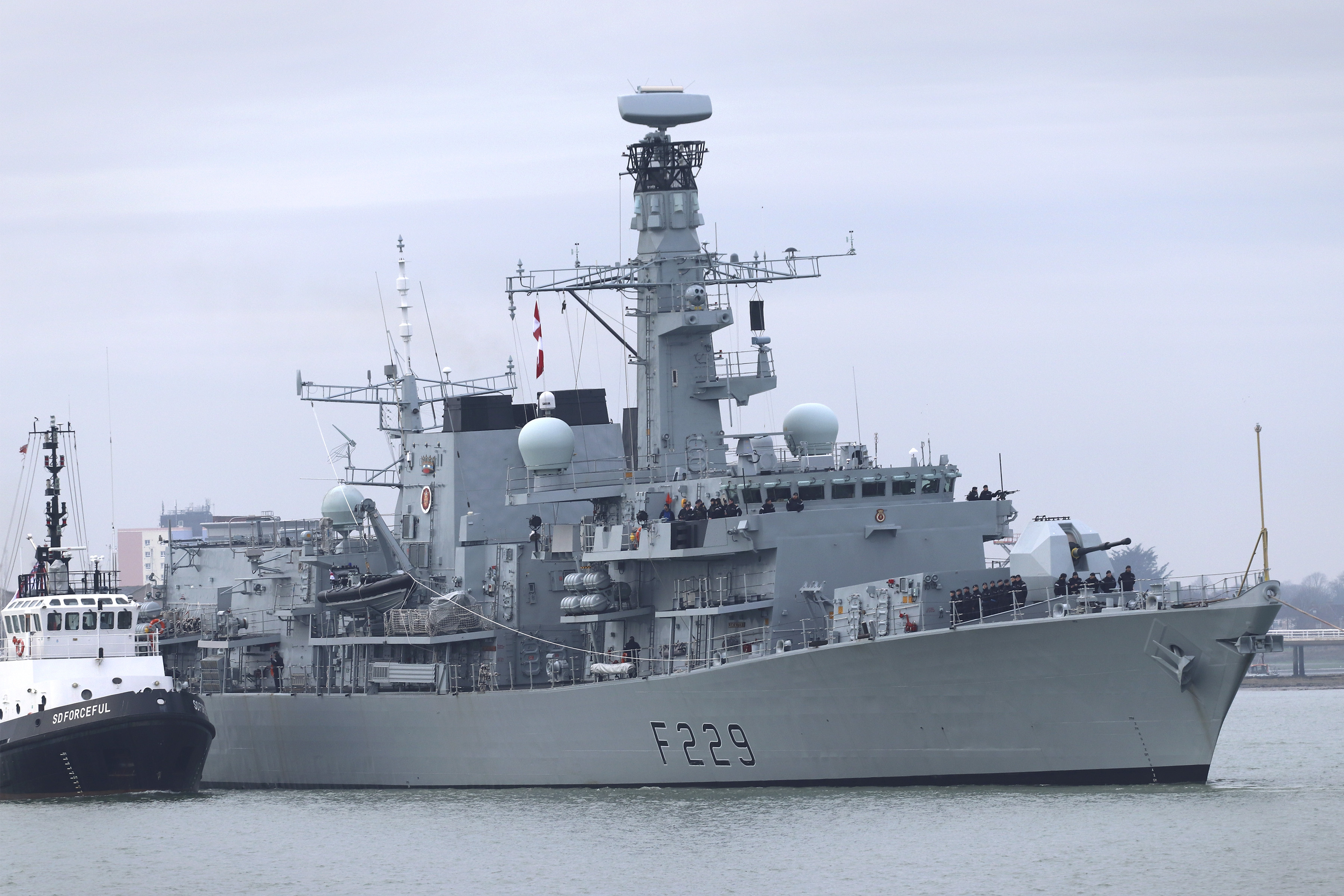 HMS Lancaster back in Portsmouth pic 2 171219 CREDIT MOD.jpg