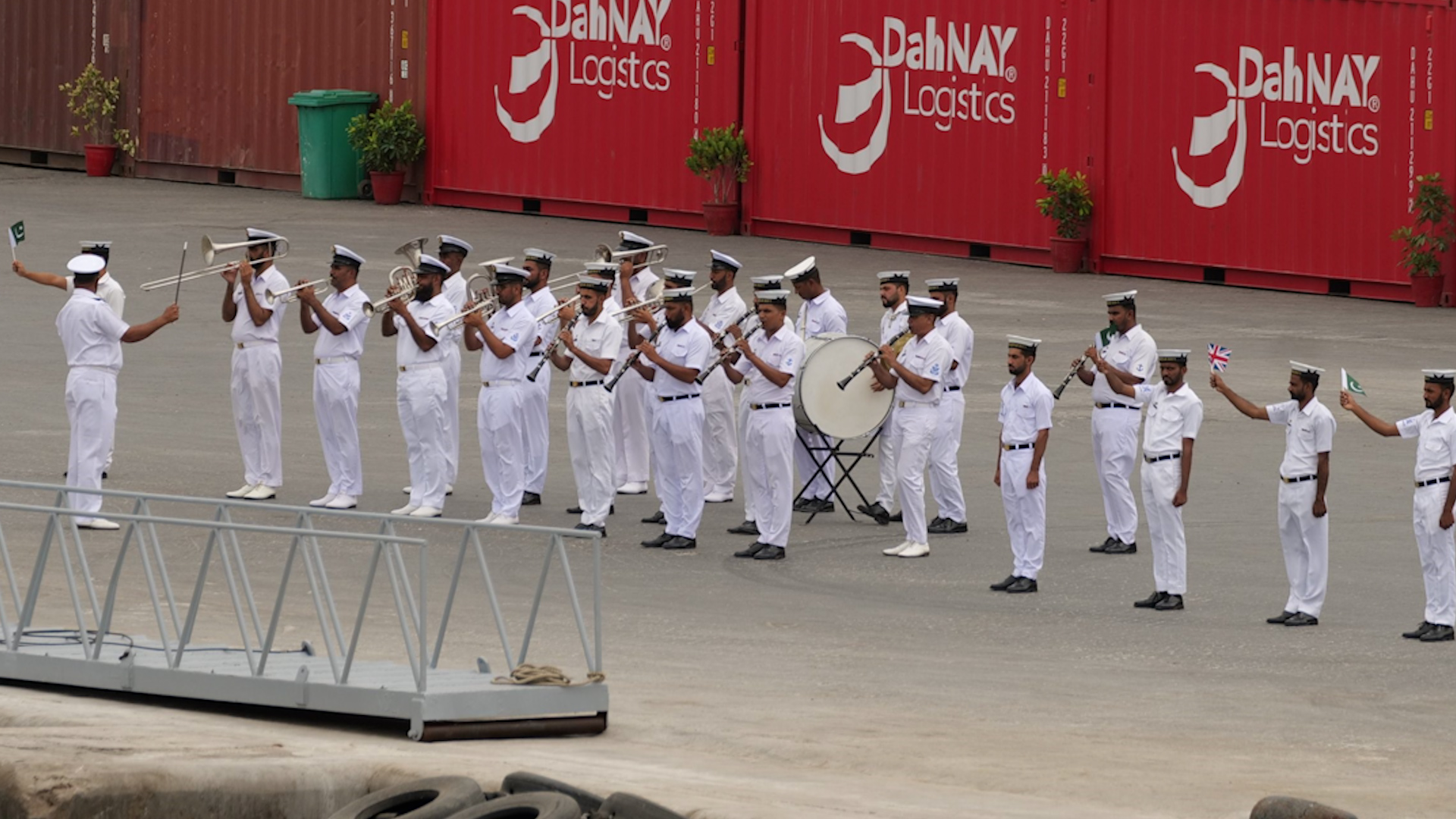 HMS Lancaster receiving a warm welcome in Pakistan ahead of Exercise Whitestar 29082023 CREDIT HMS Lancaster X.jpg