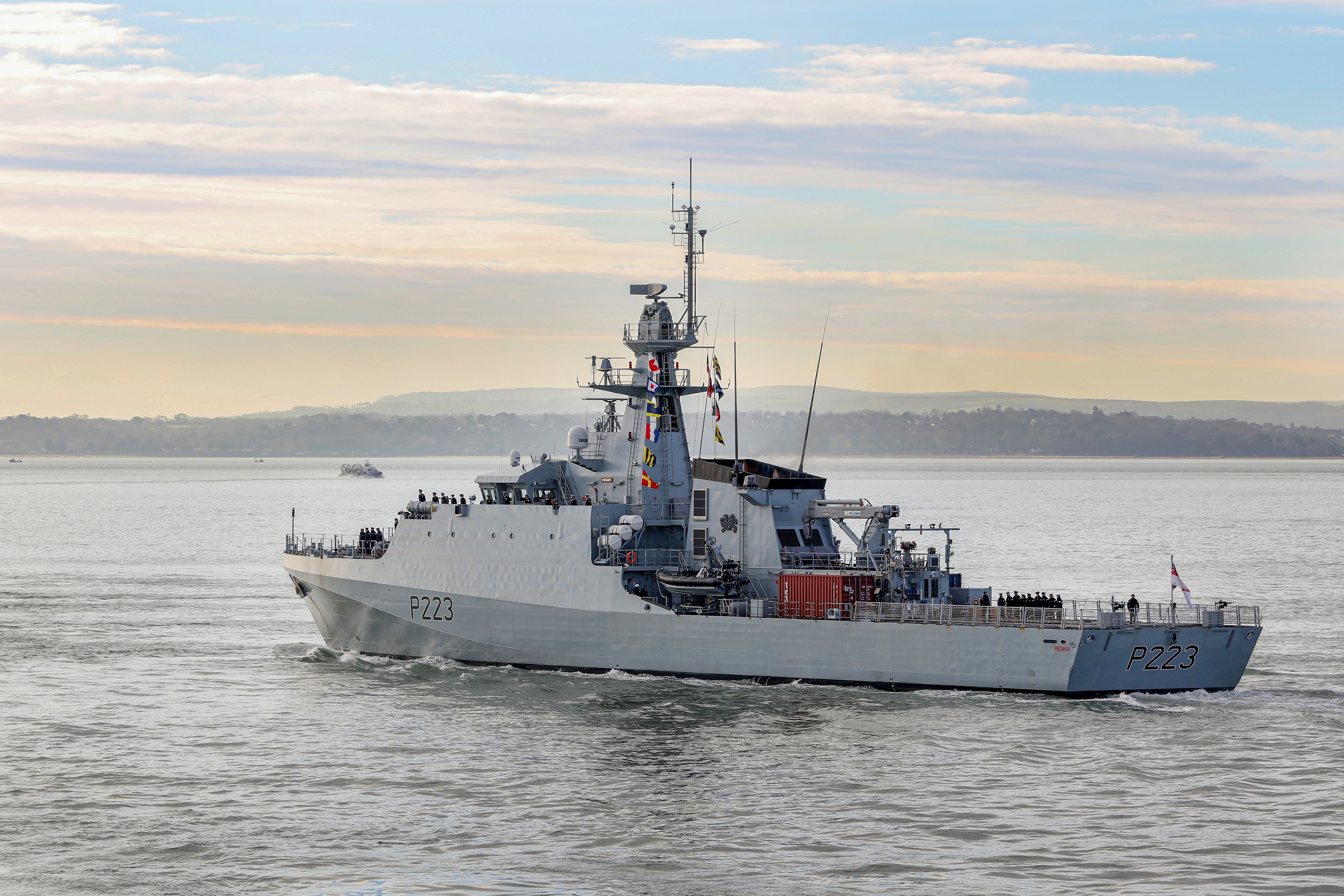 Cover Image: HMS Medway left Portsmouth Naval Base on Monday (Picture: Royal Navy).