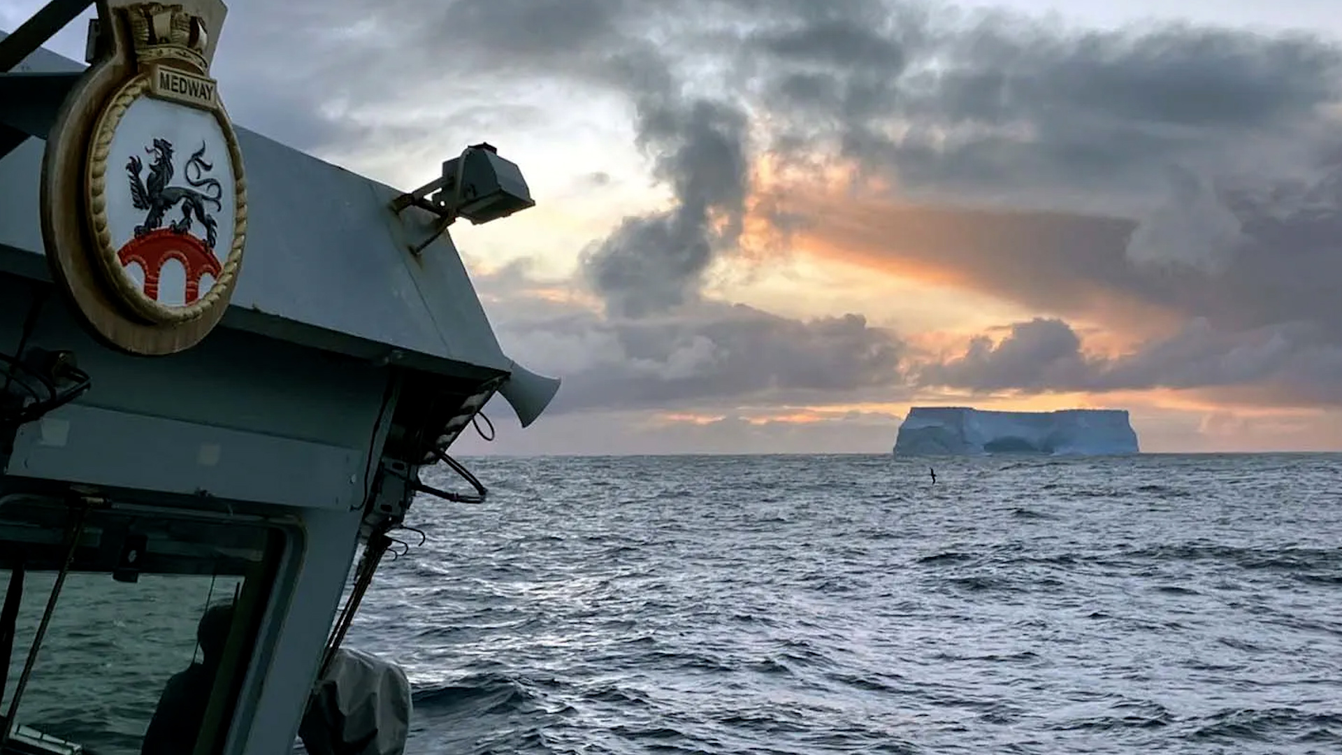 HMS Medway Tristan da Cunha Operation Mossyback Iceberg 080626 CREDIT ROYAL NAVY