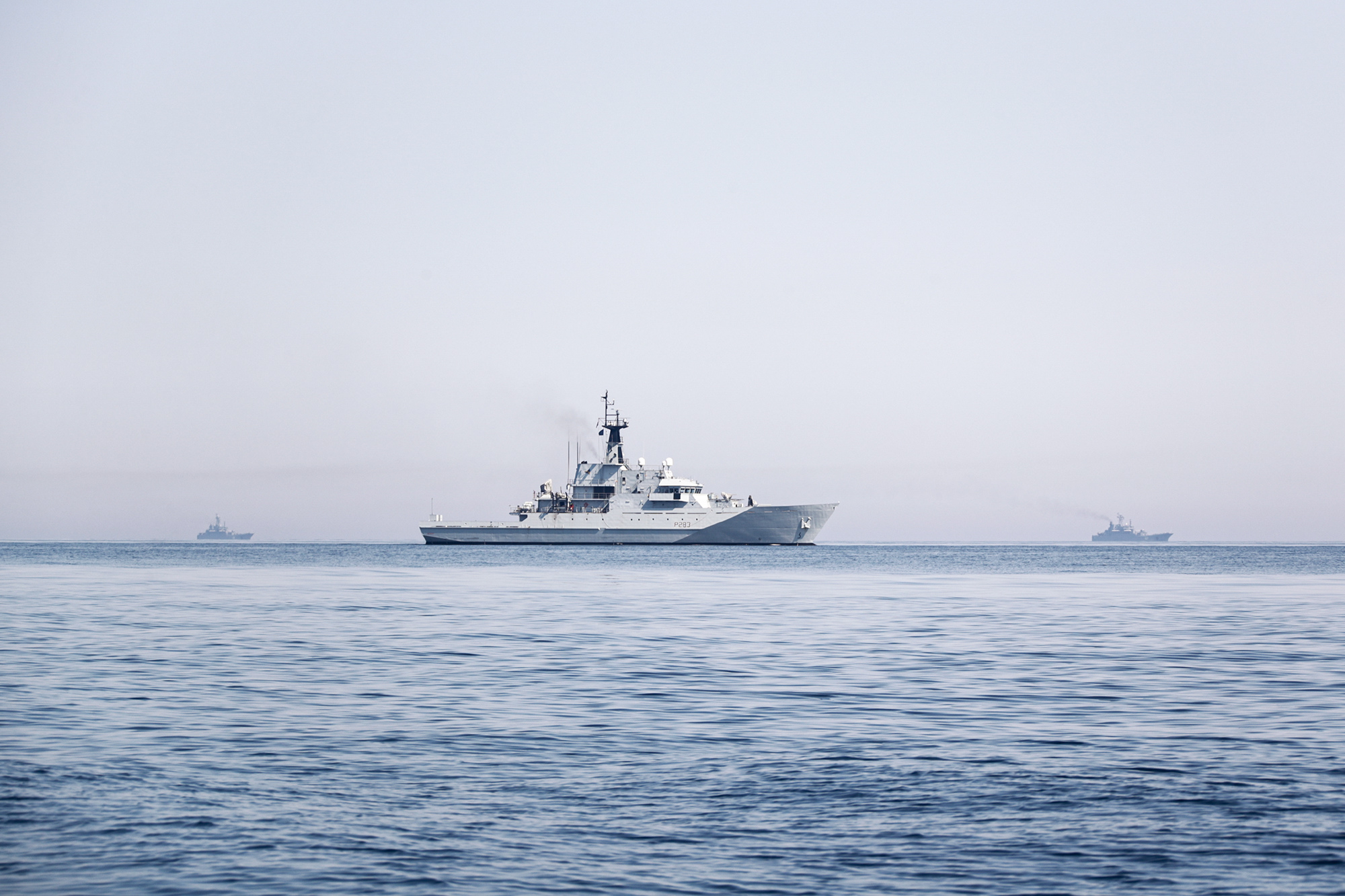 Cover image: HMS Mersey escorting Russian Ropucha-class landing ship tanks through the North Sea (Picture: Royal Navy).