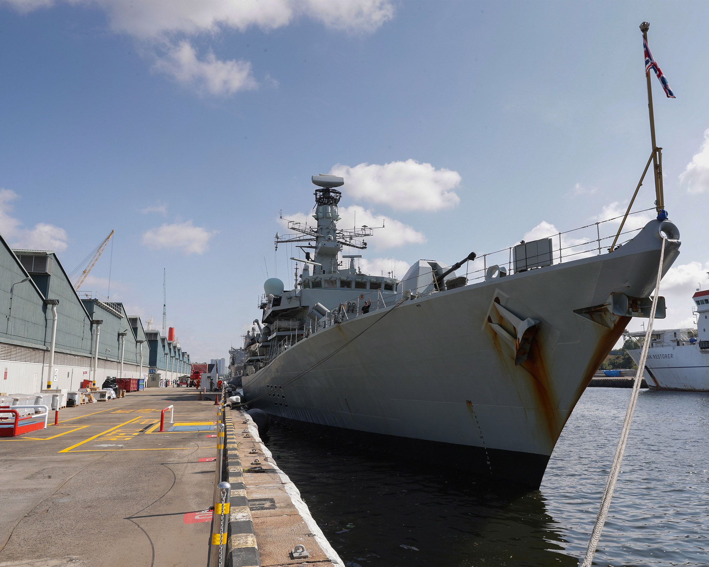 HMS Montrose alongside in Singapore (Picture: Royal Navy).