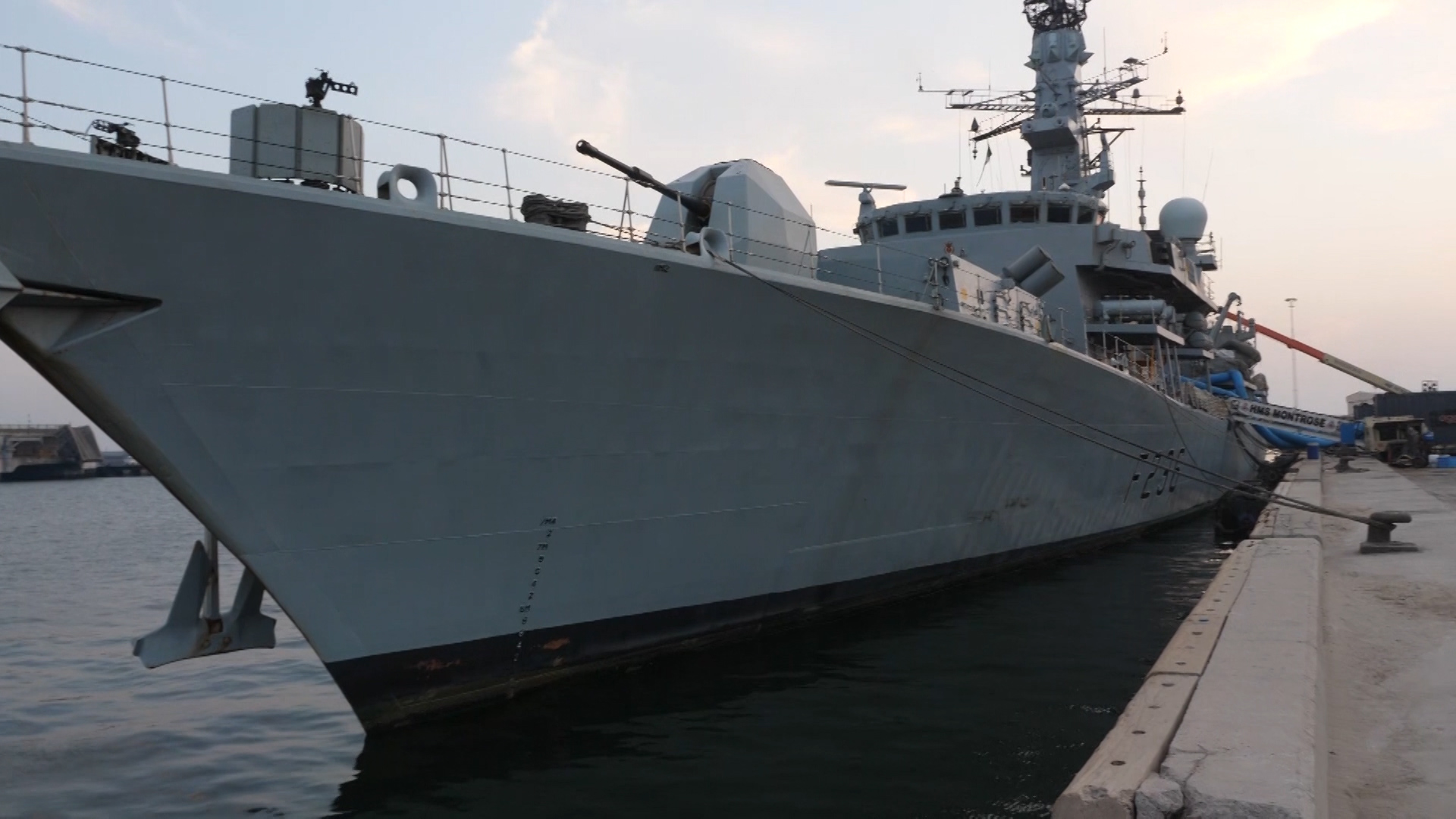 HMS Montrose in Bahrain Credit BFBS 13.11.19
